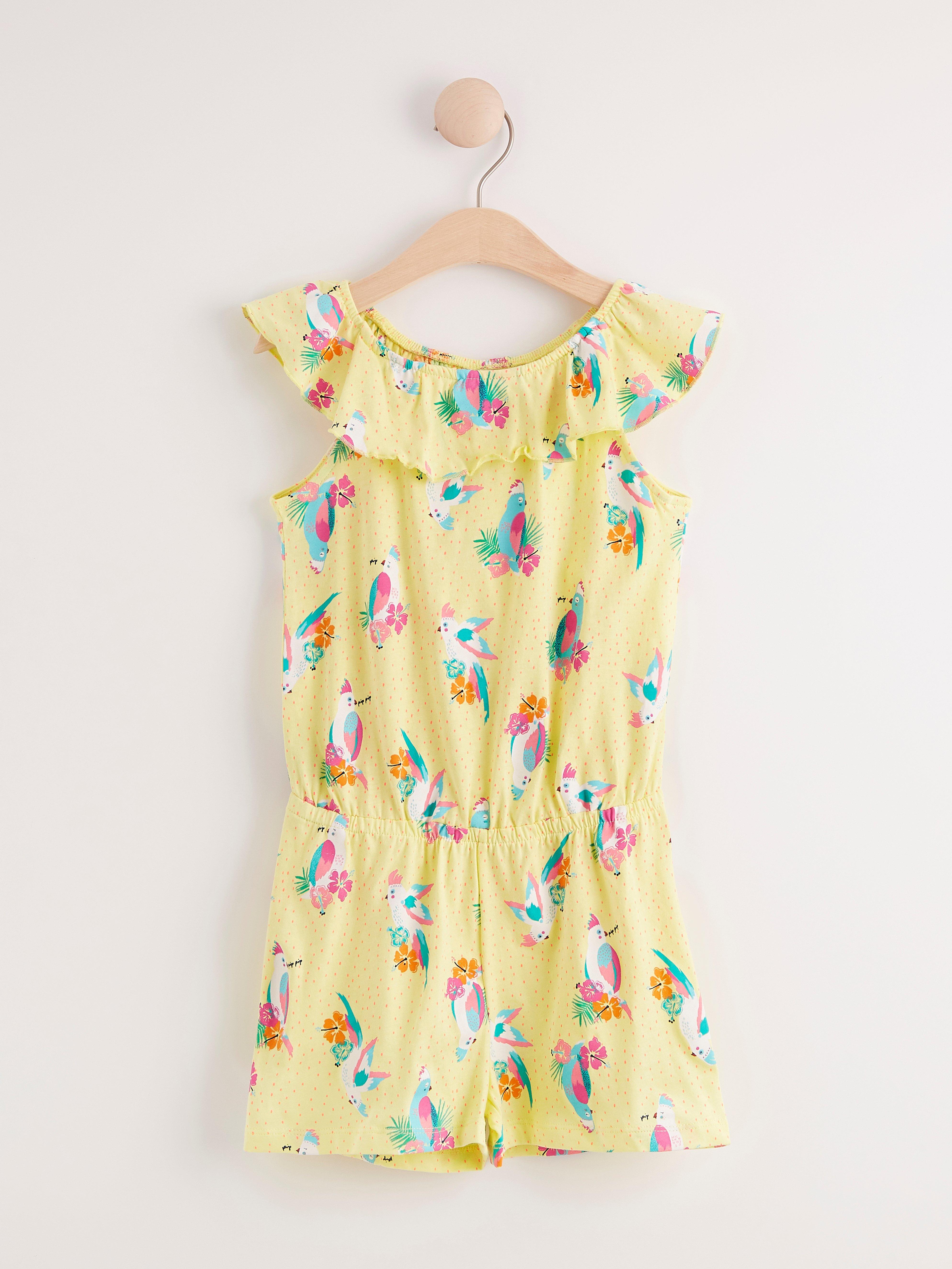 Playsuit with flounce | Lindex UK