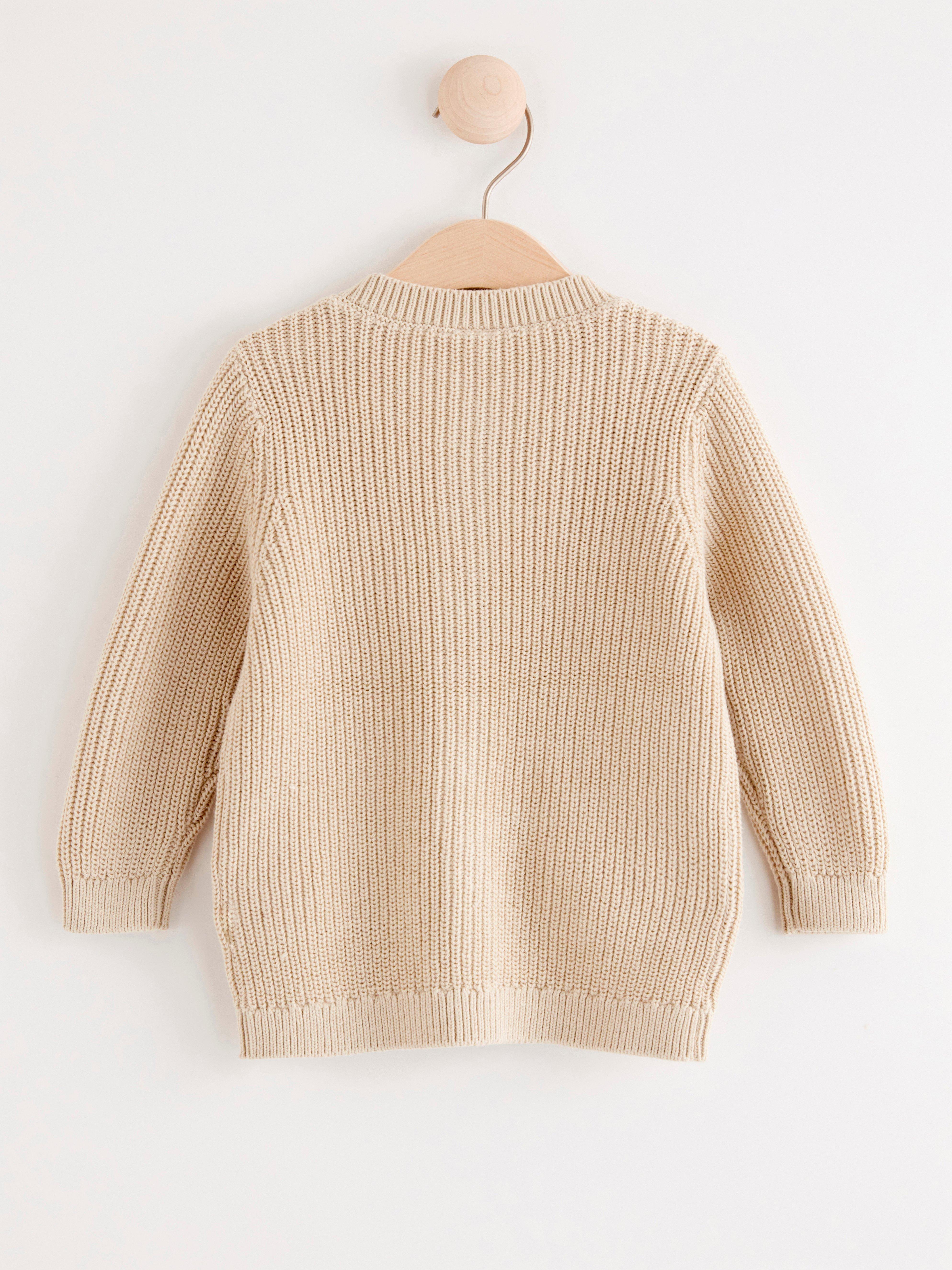 Neuletakki - Lapset - Beige