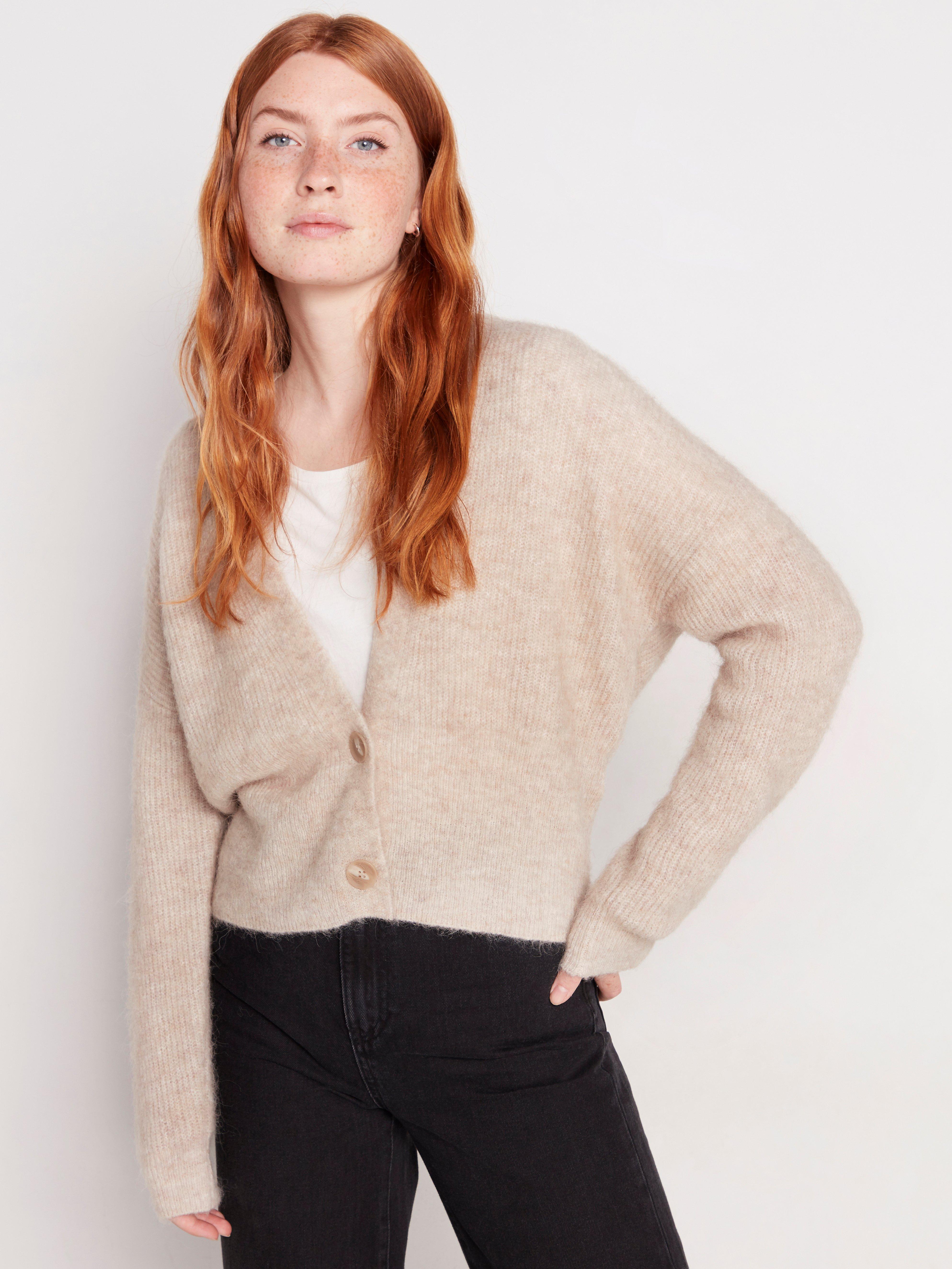 alpaca long cardigan