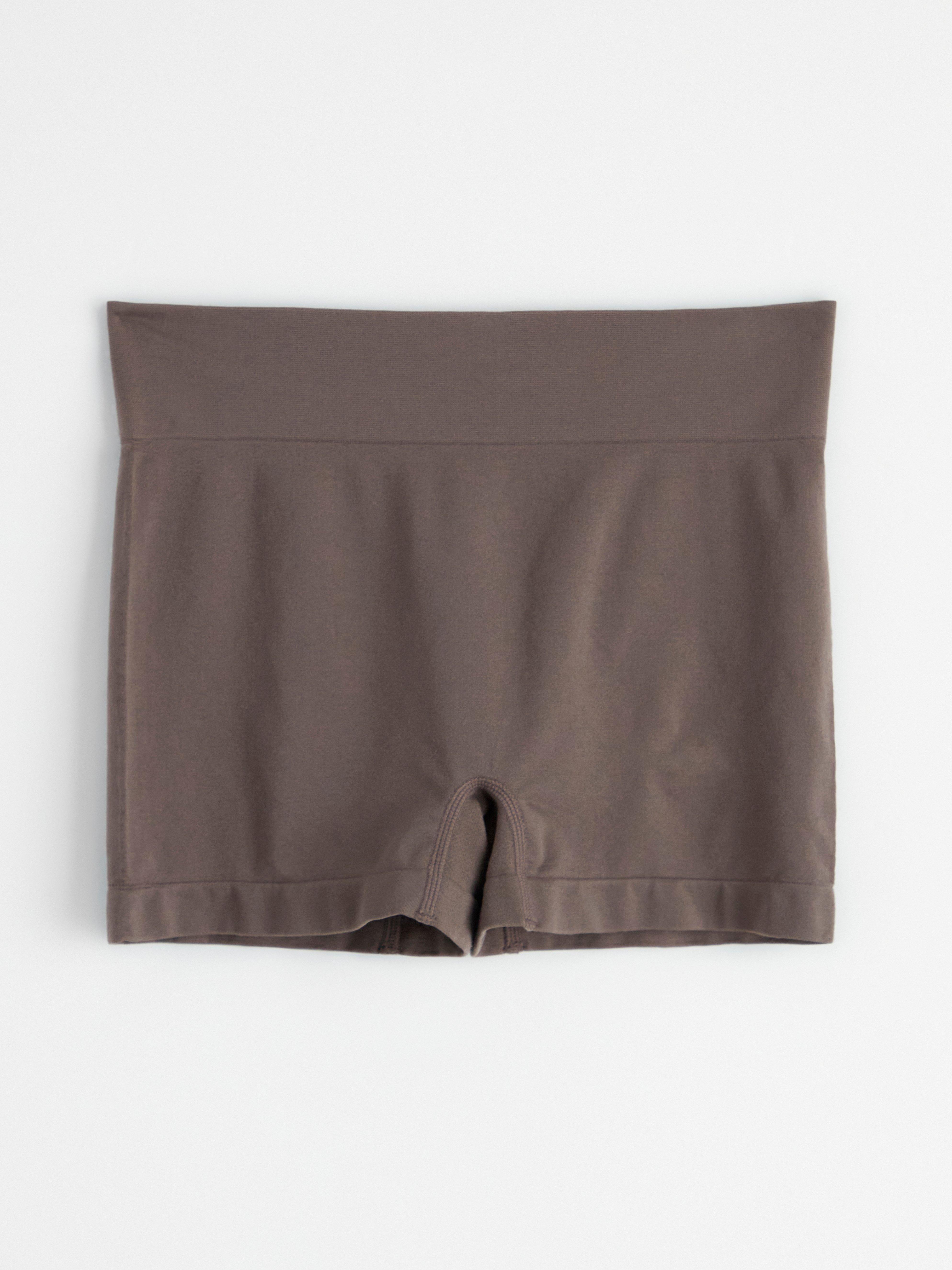 Seamless boxer briefs high waist