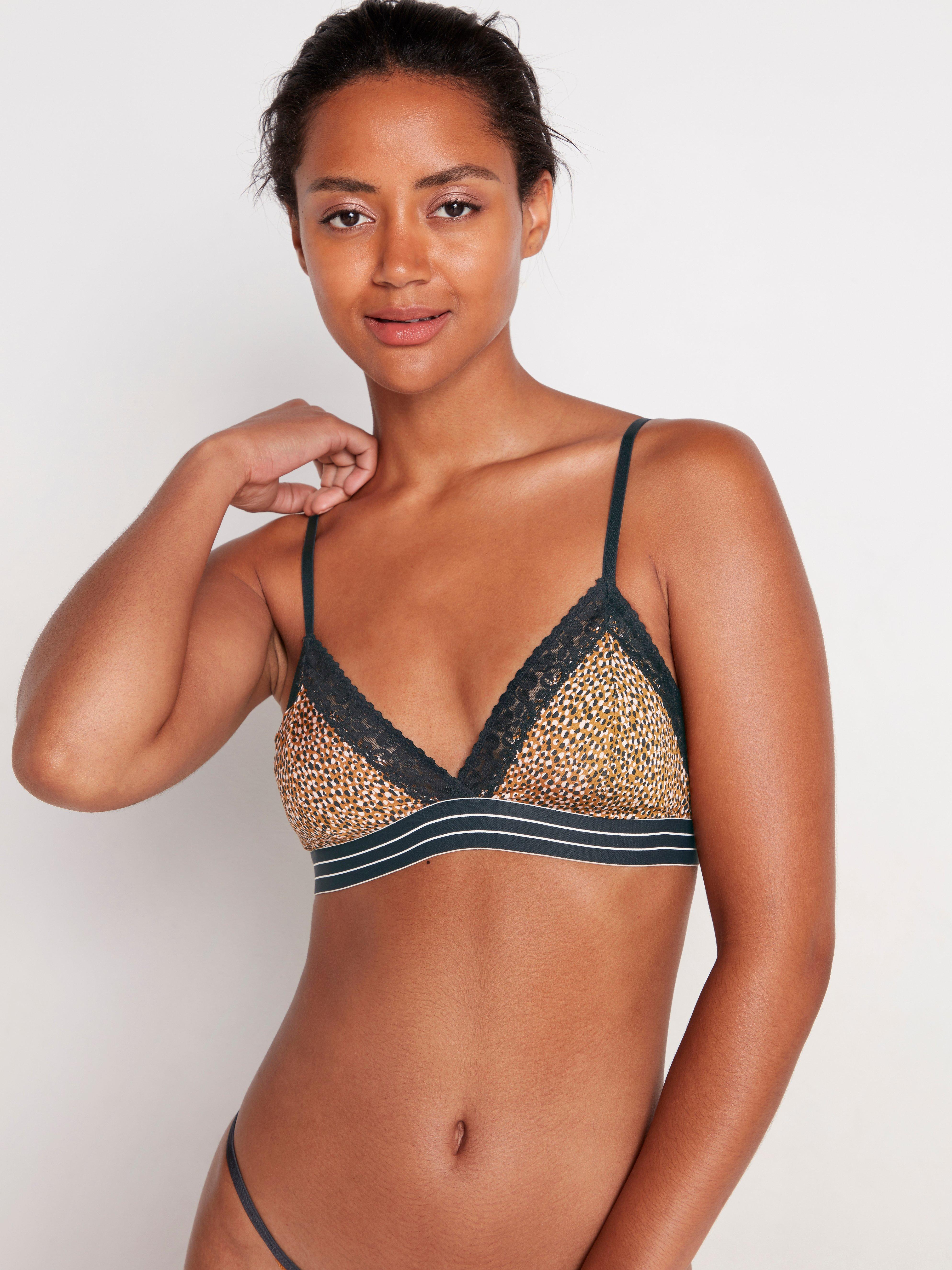 patterned bralette