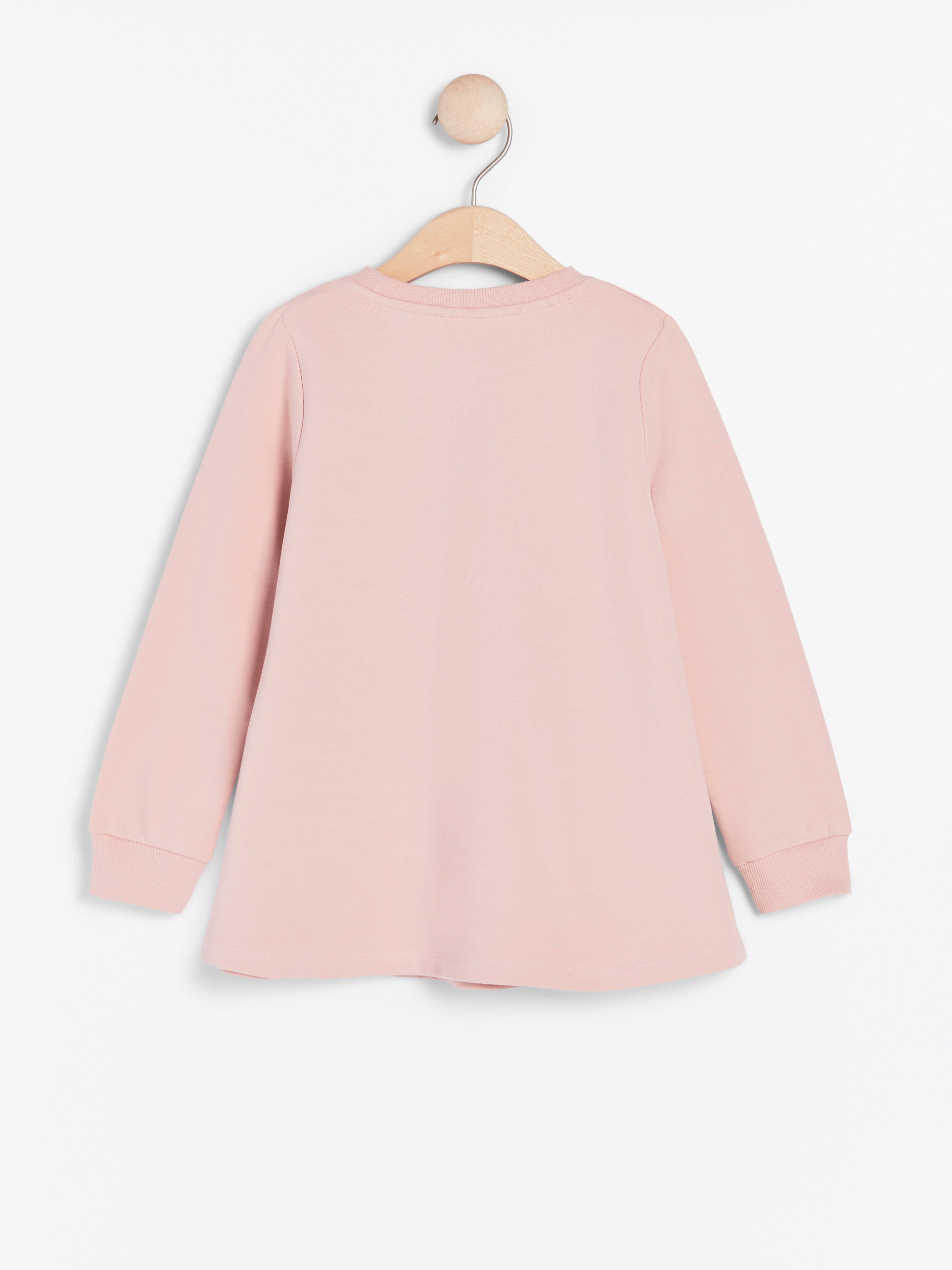 pink tunic sweatshirt