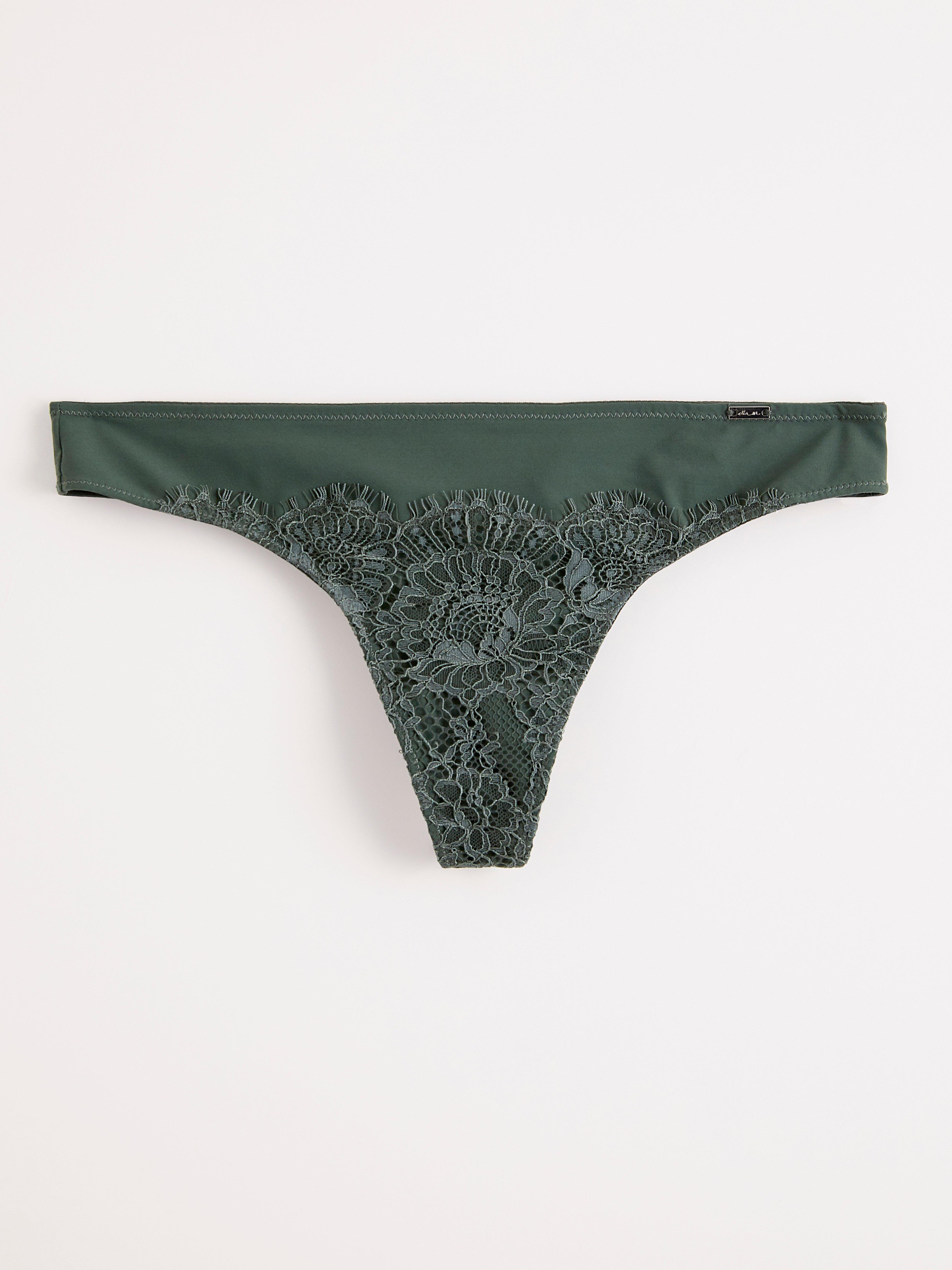 Stringtrosa låg - Underkläder - Grön