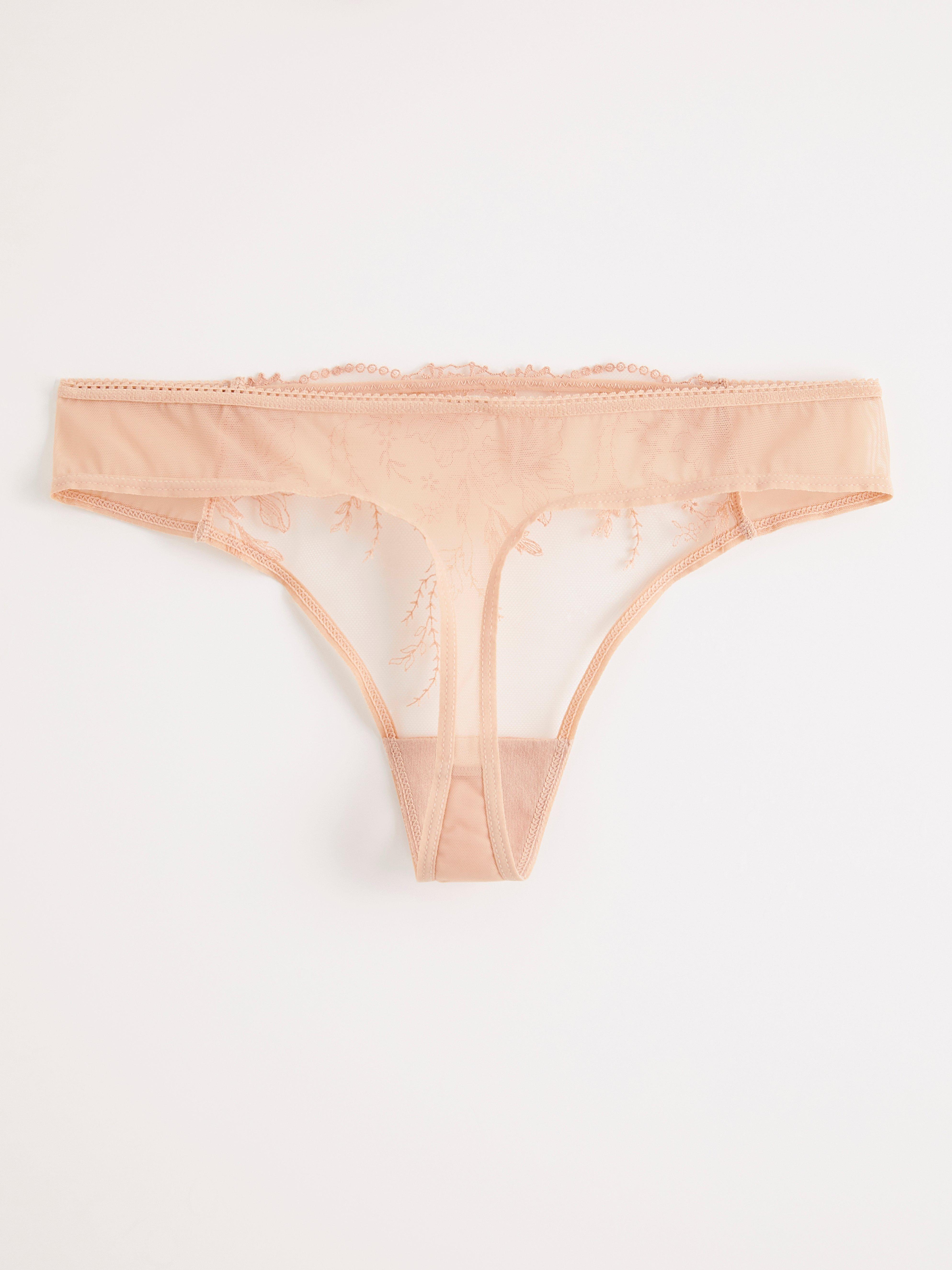 Thong Low - Lingerie - Beige