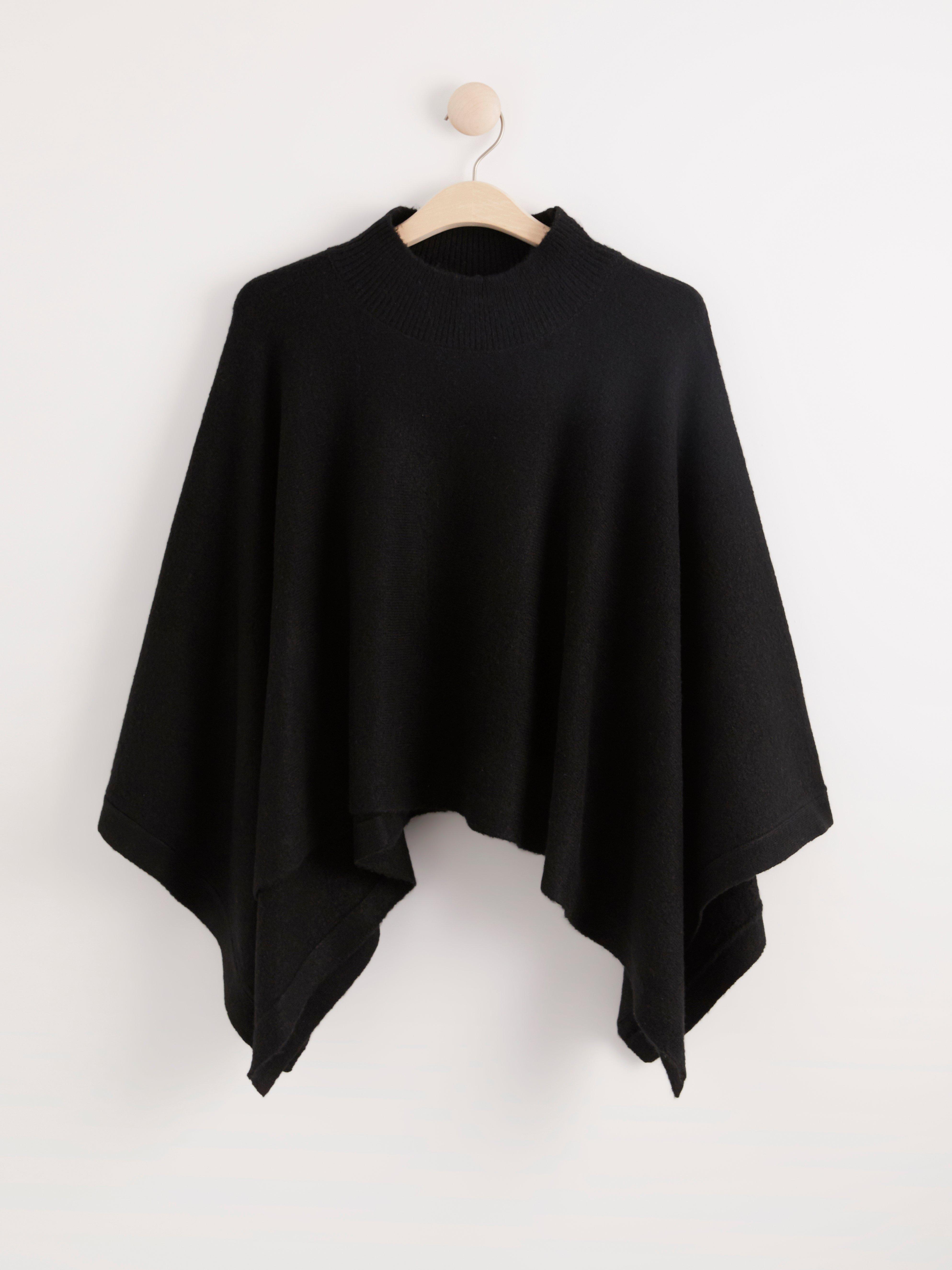 Poncho - Dam - Svart