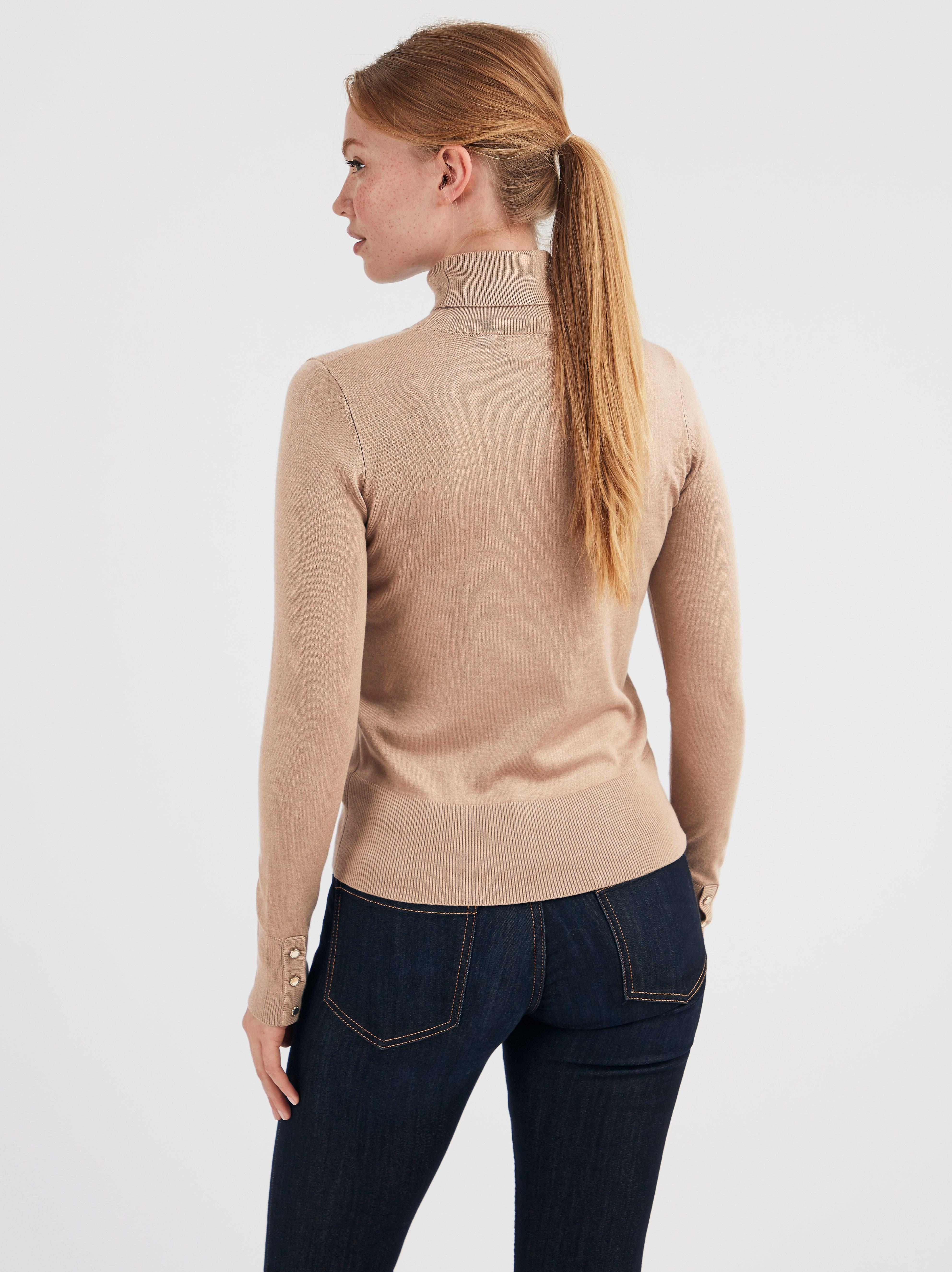 fine knit roll neck