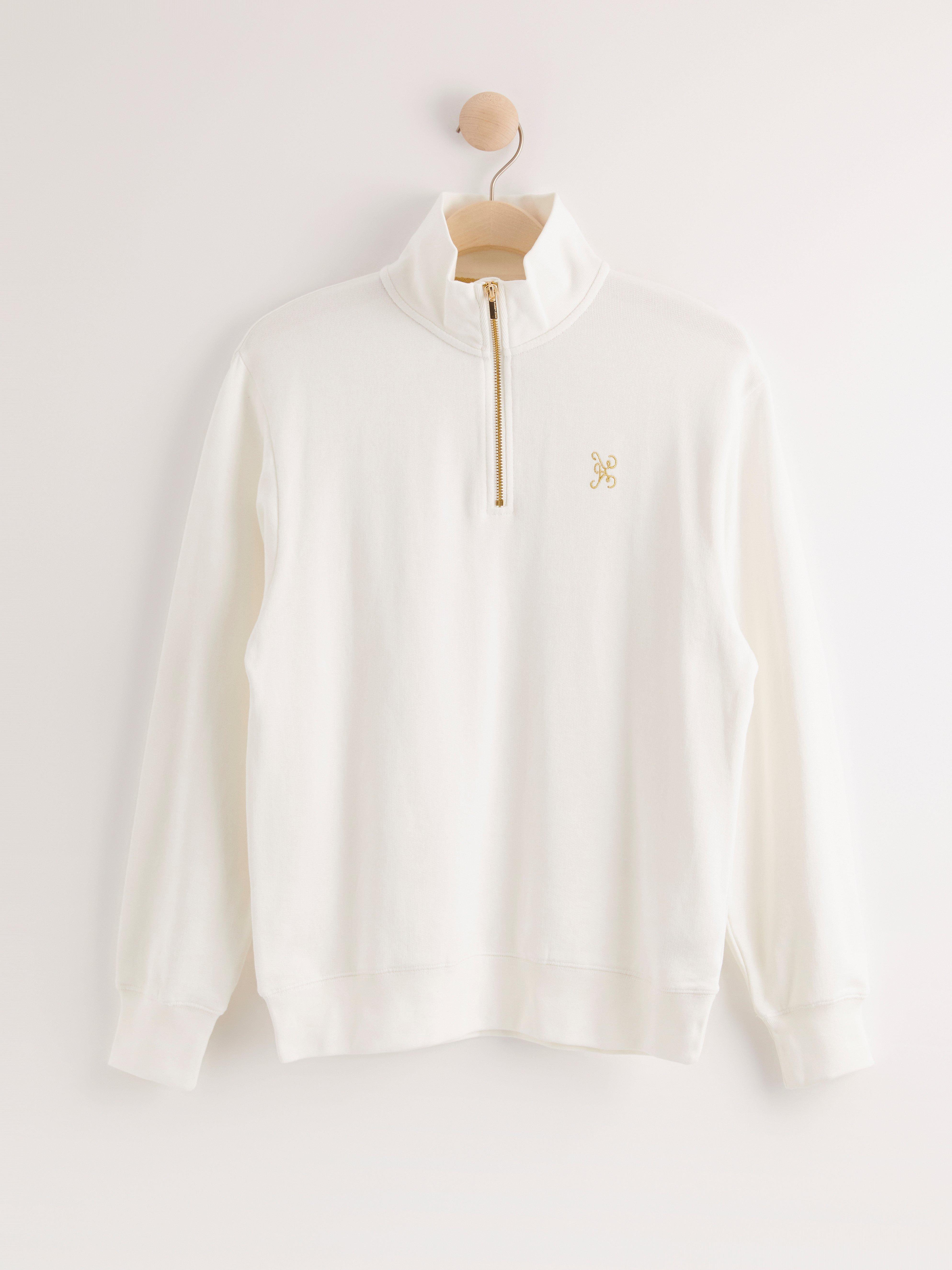 mock neck sweatshirt