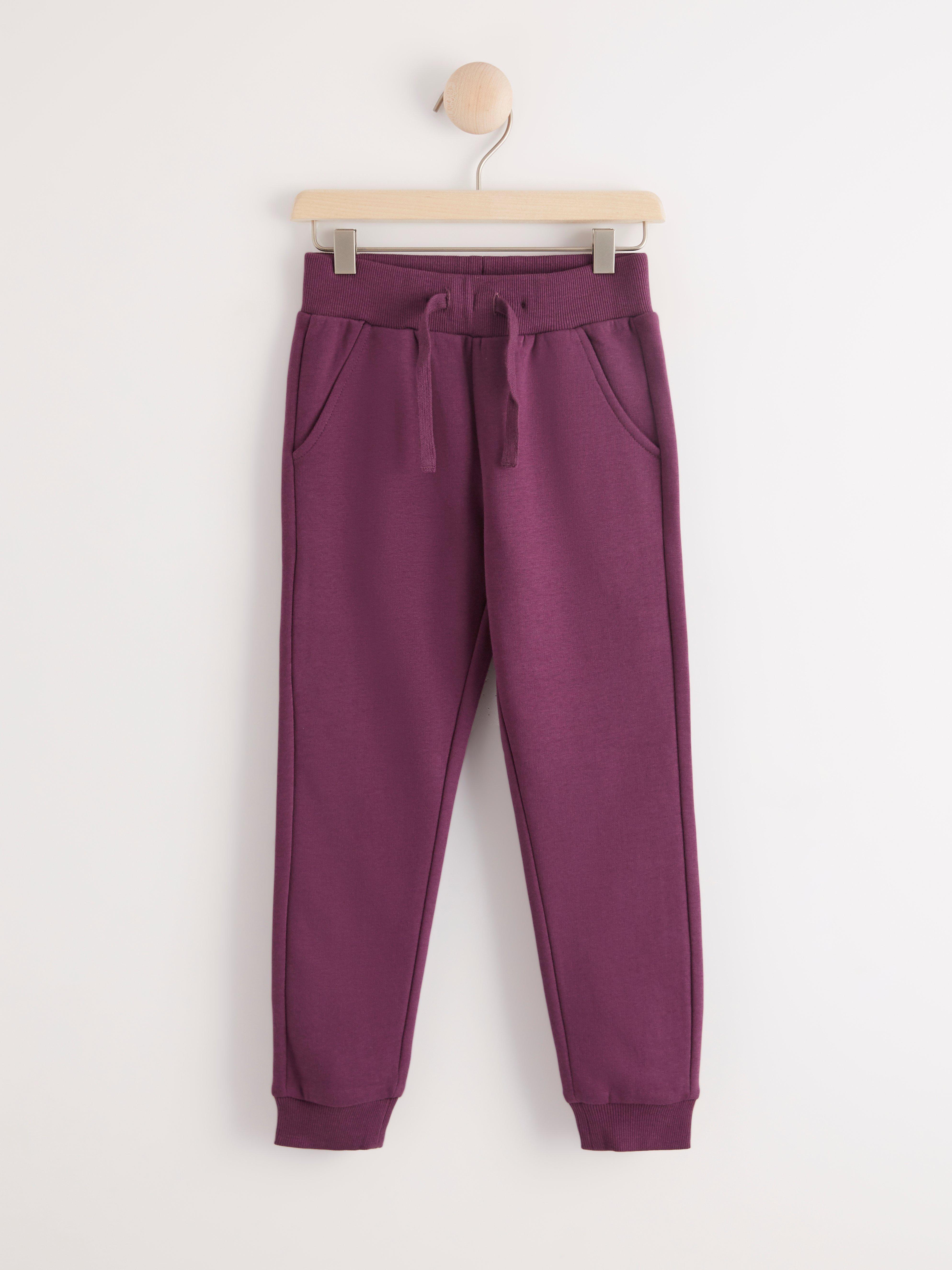 lilac sweatpants