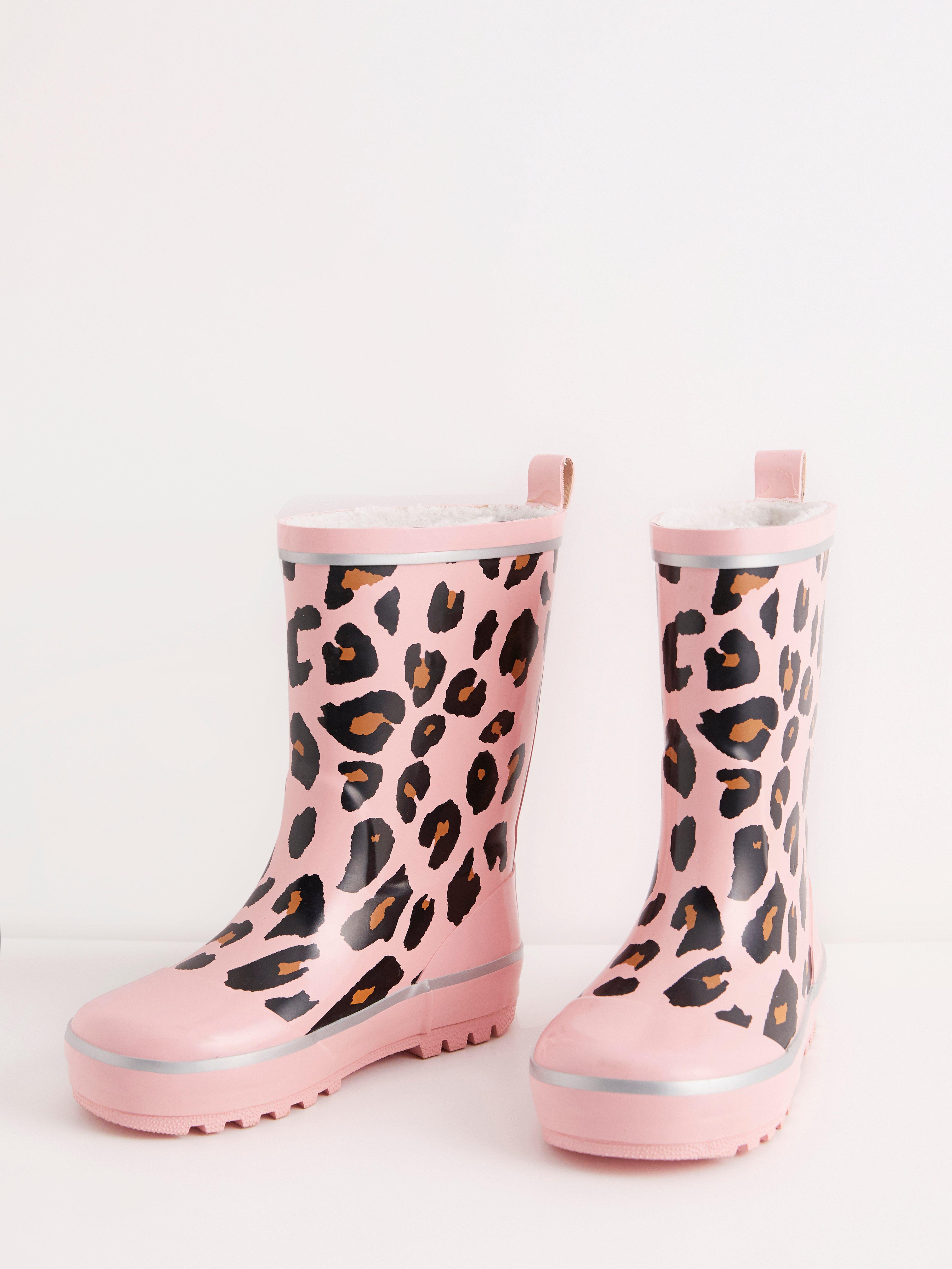 Leopard clearance rain boots