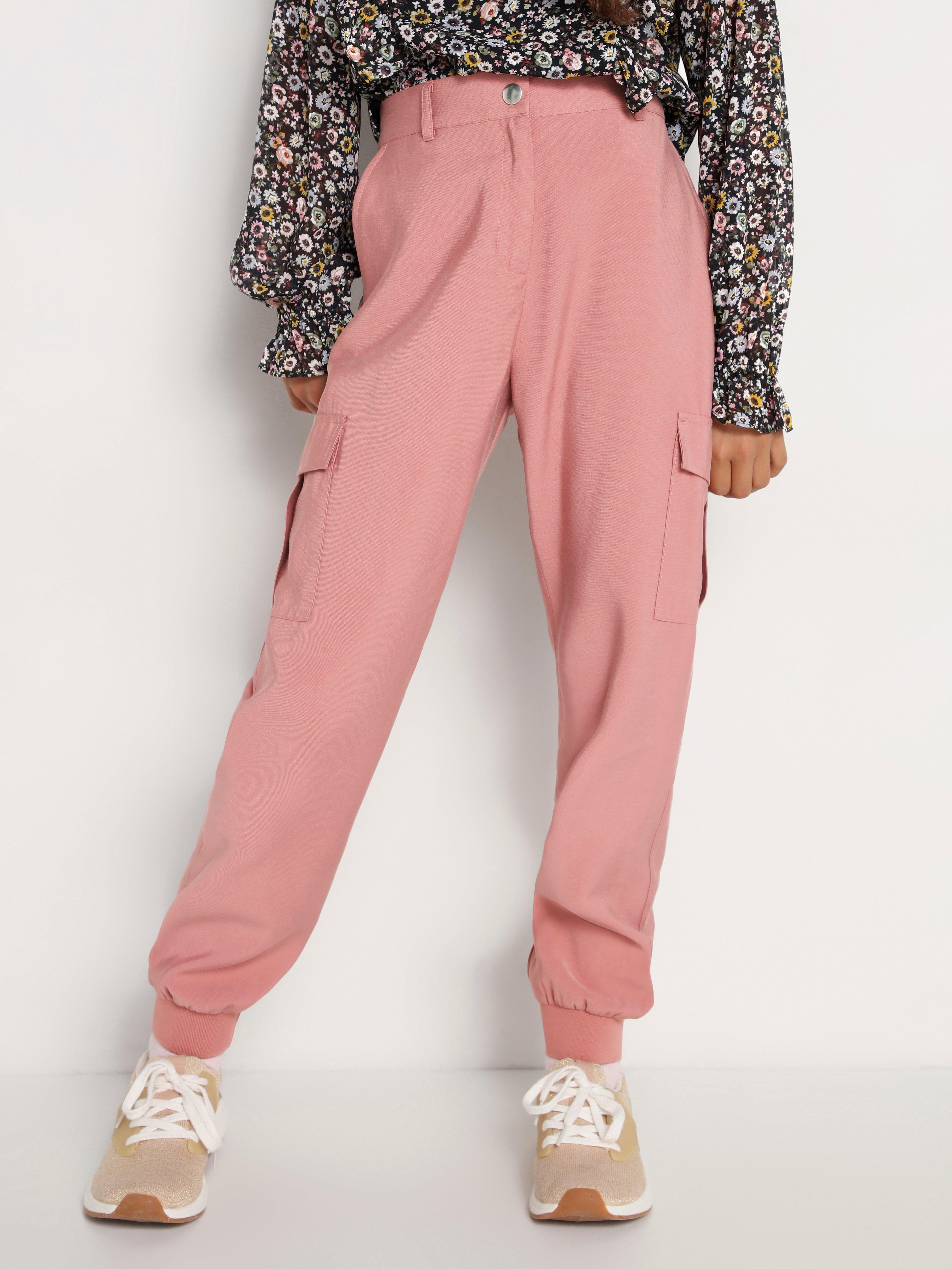 pink cargo trousers