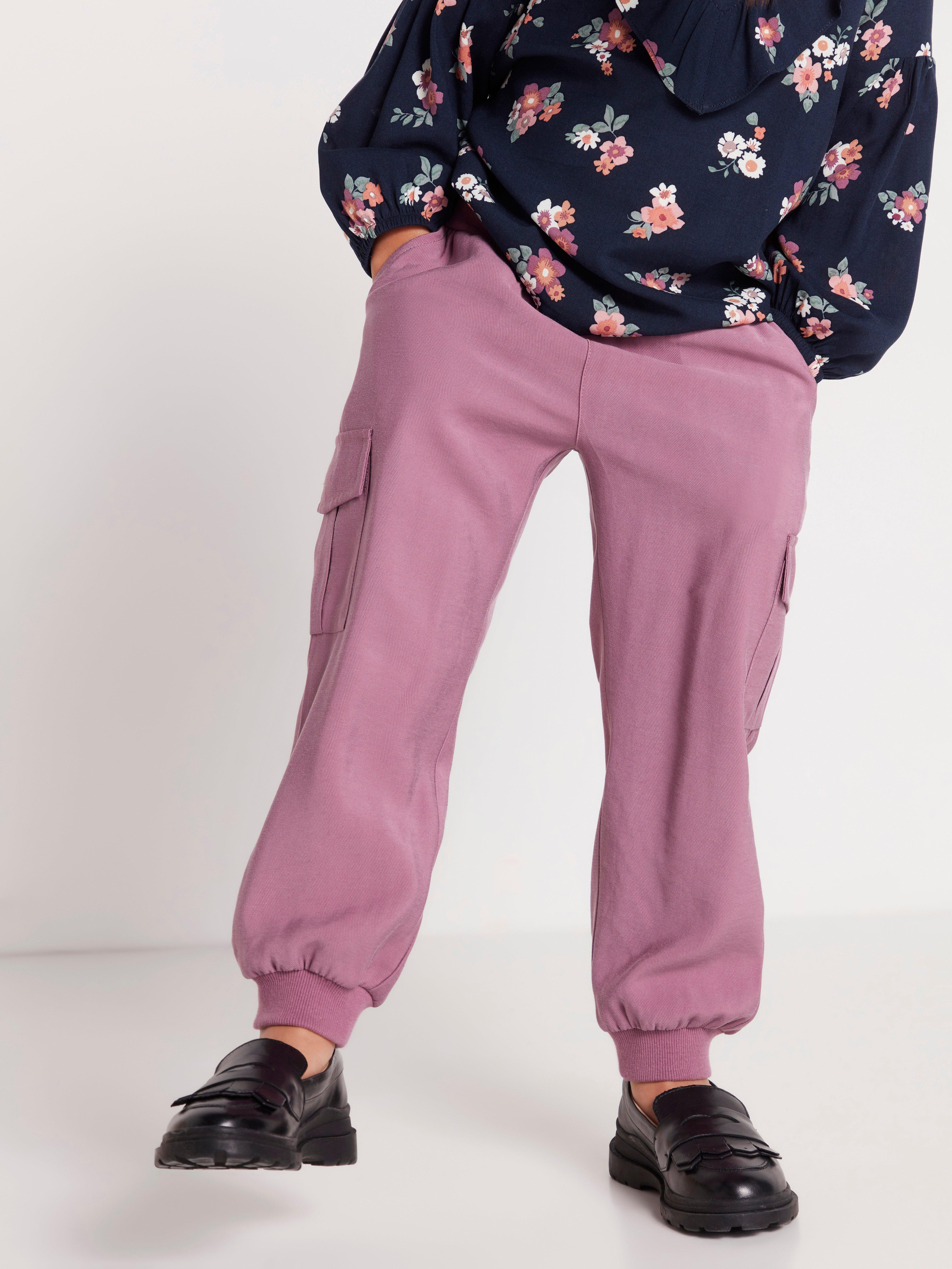 lilac cargo trousers