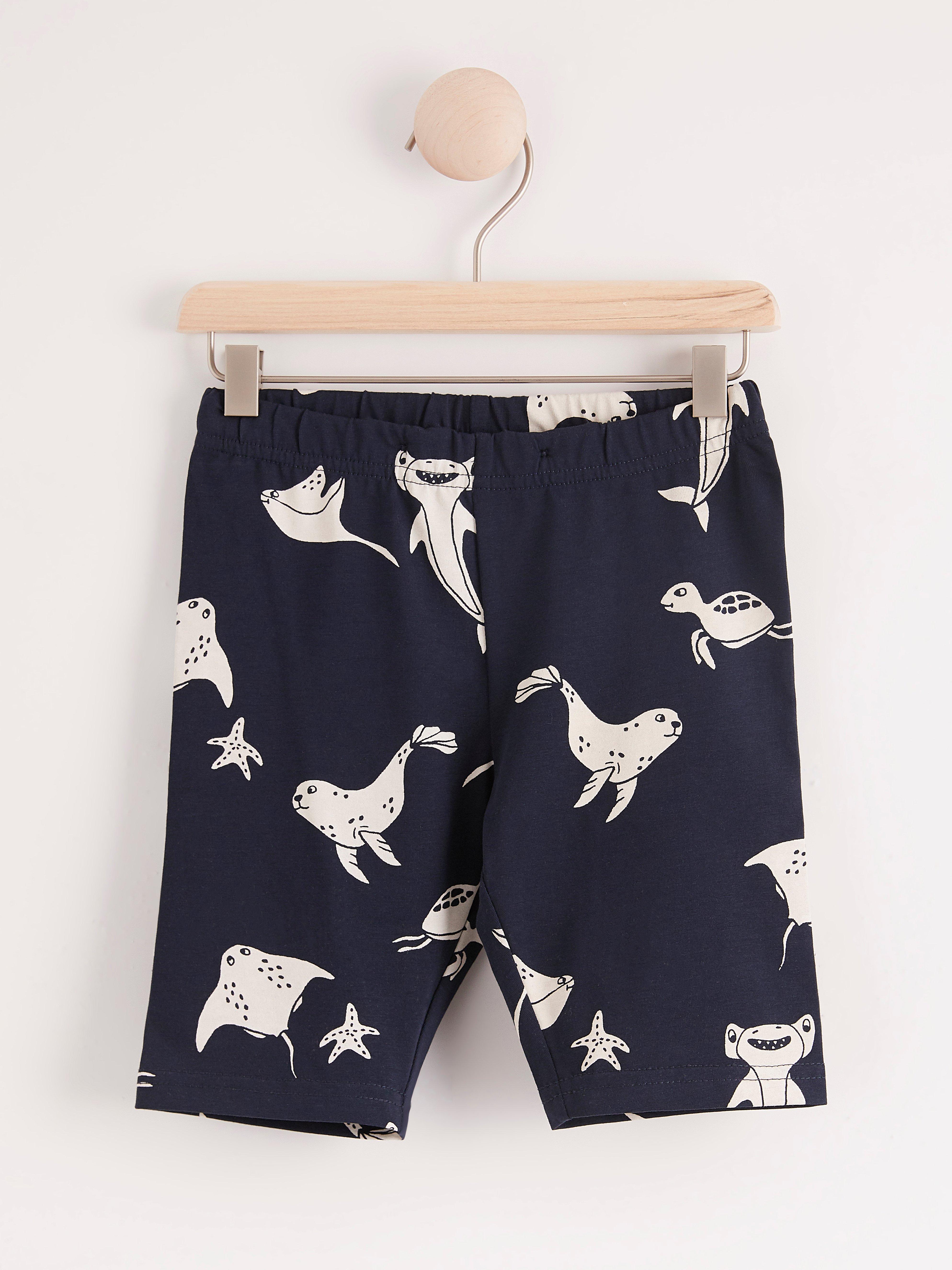 Bike Shorts With Sea Animals Lindex Europe