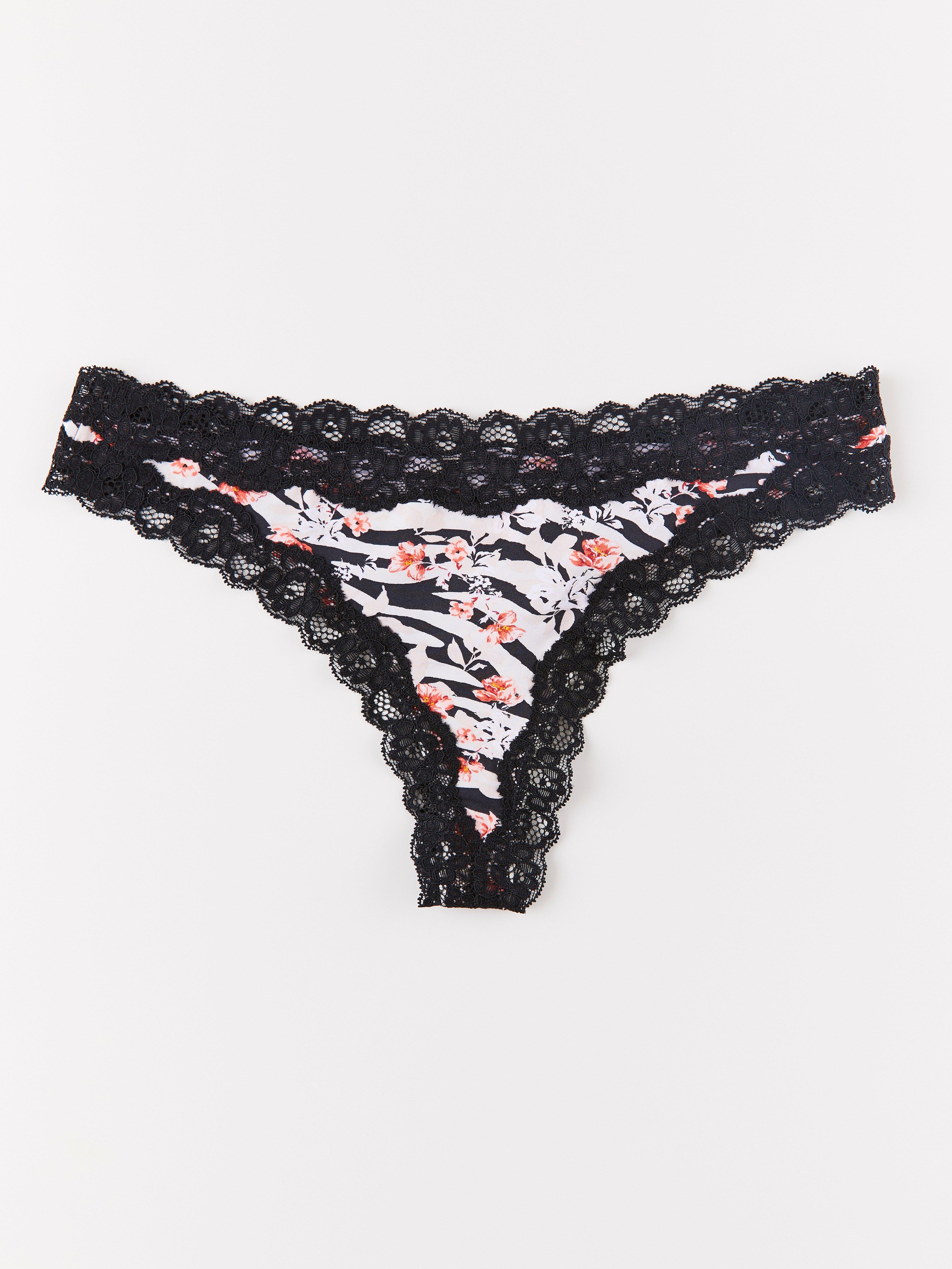 tangá s nízkym pásom - Spodná bielizeň - Čierna