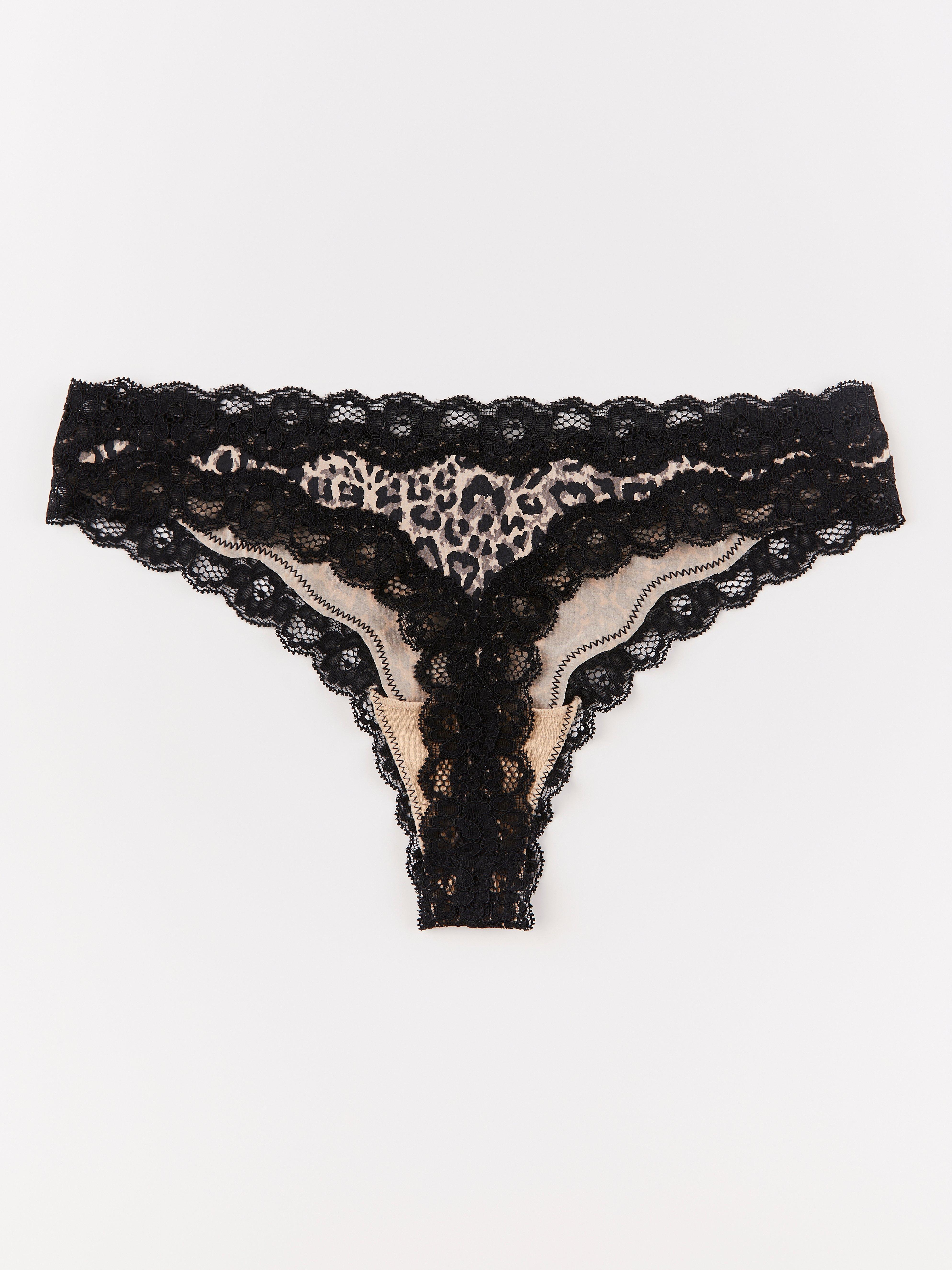 Thong Low - Lingerie - Black