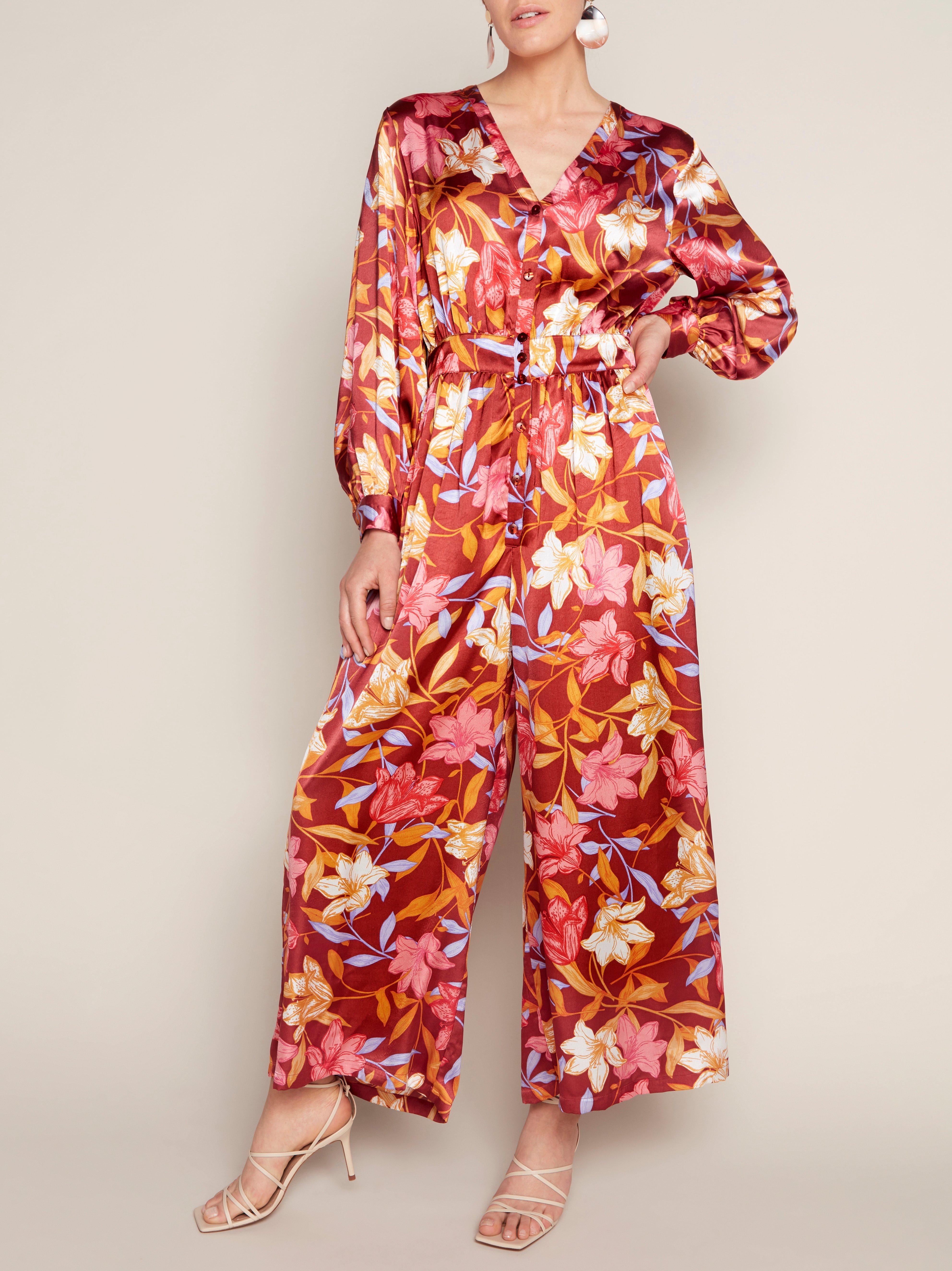 red flower jumpsuit