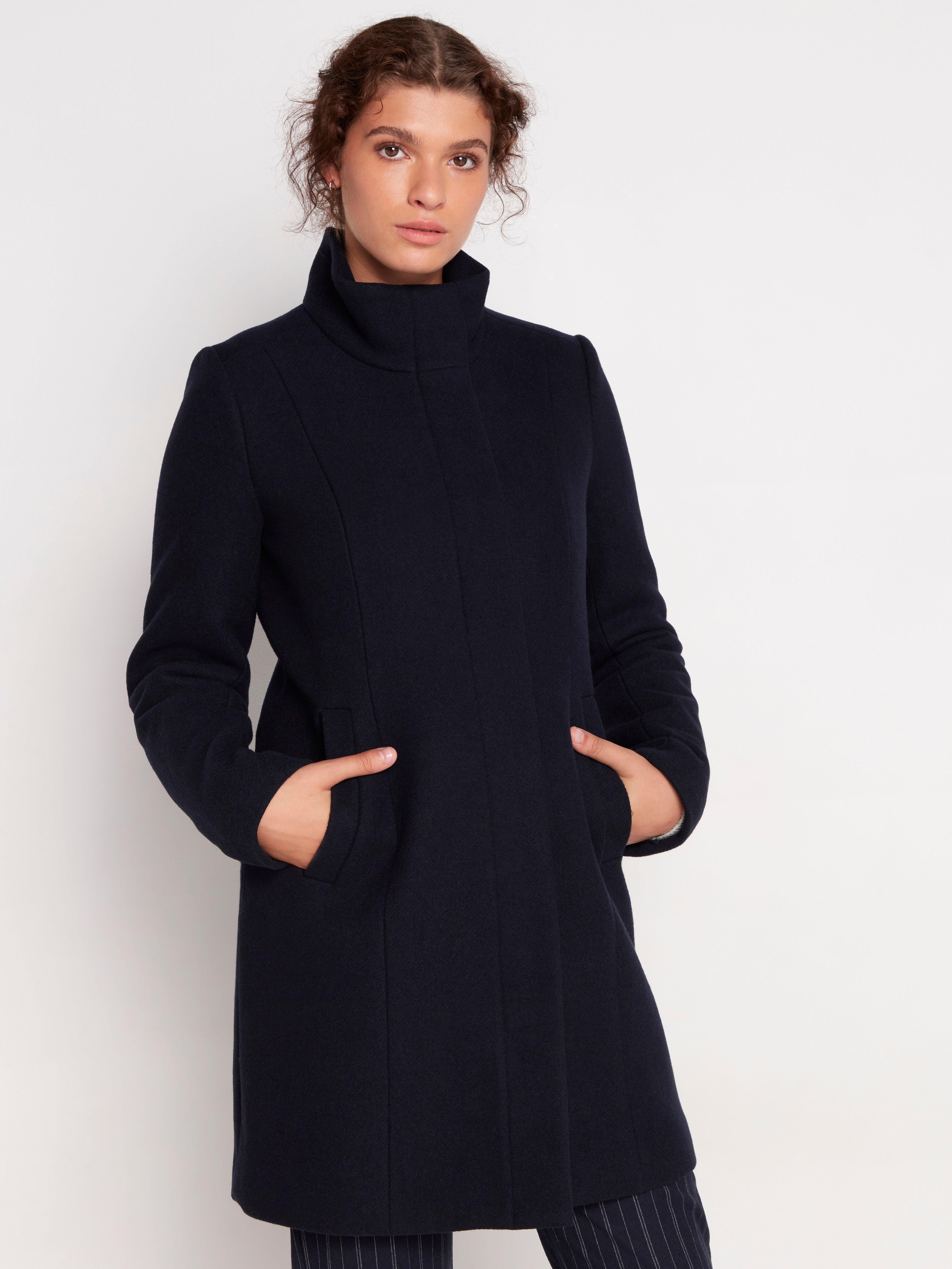 dark navy blue coat