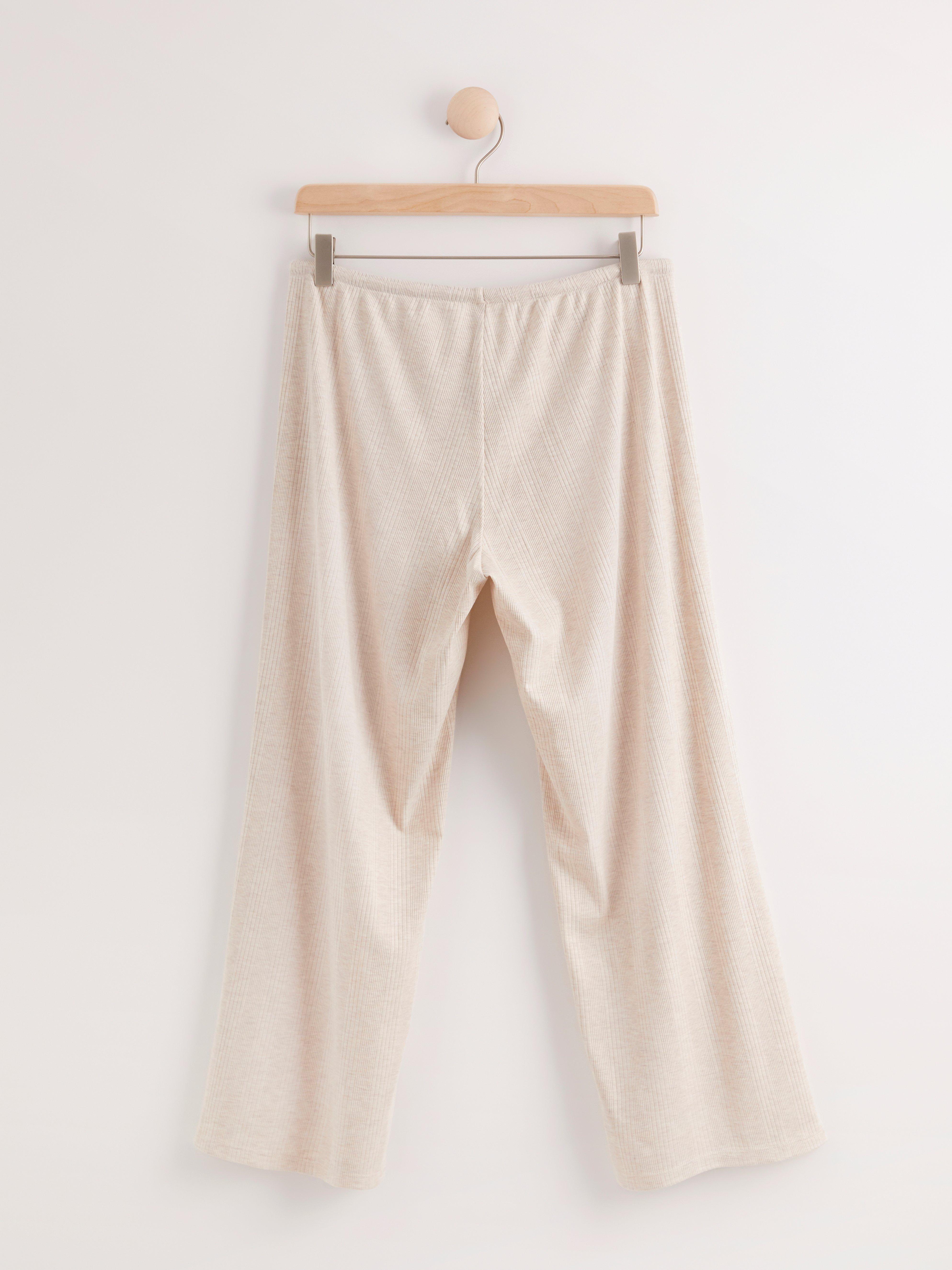 Pyjamahousut - Alusvaatteet - Beige