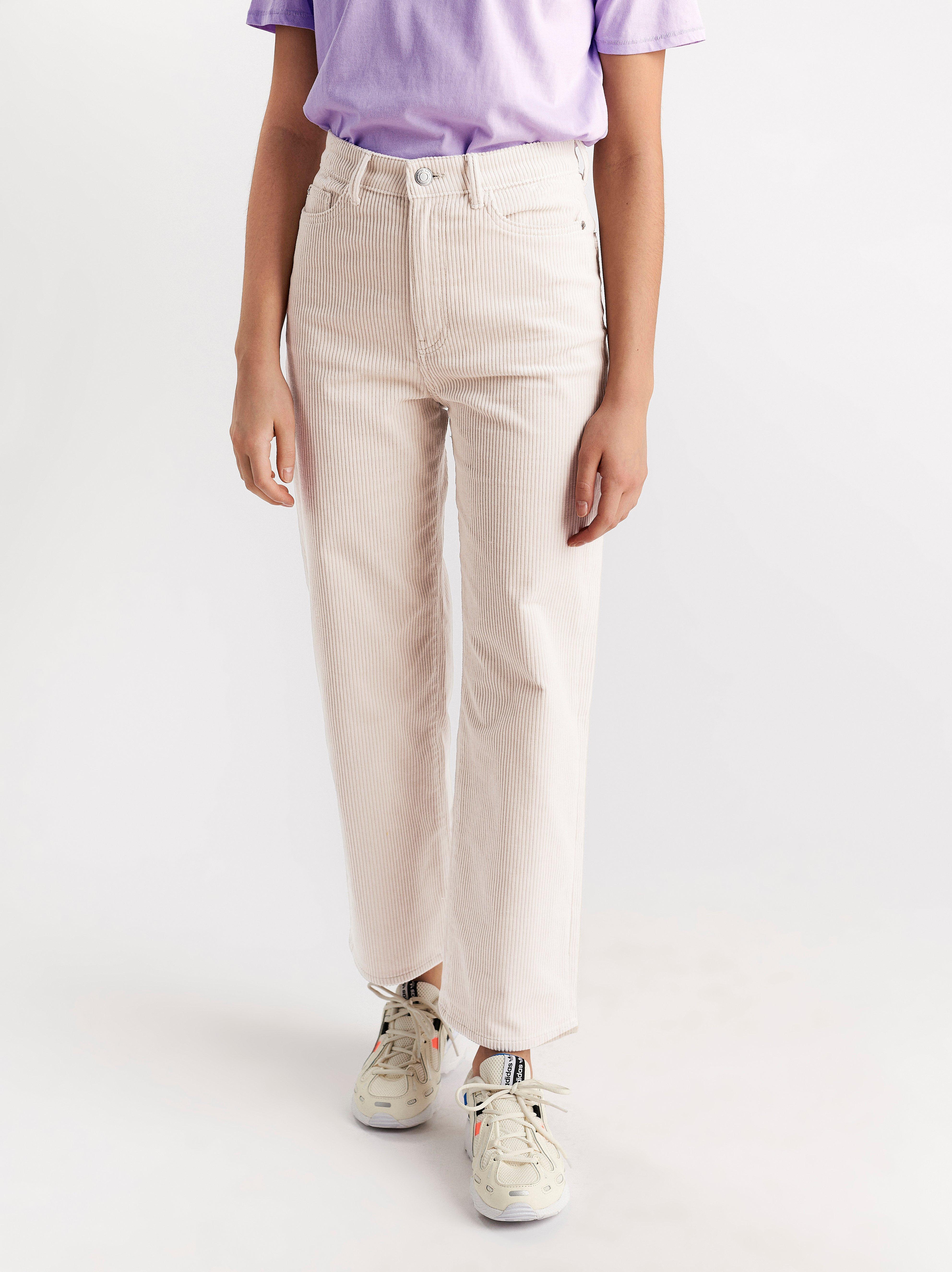 corduroy trousers womens high waisted