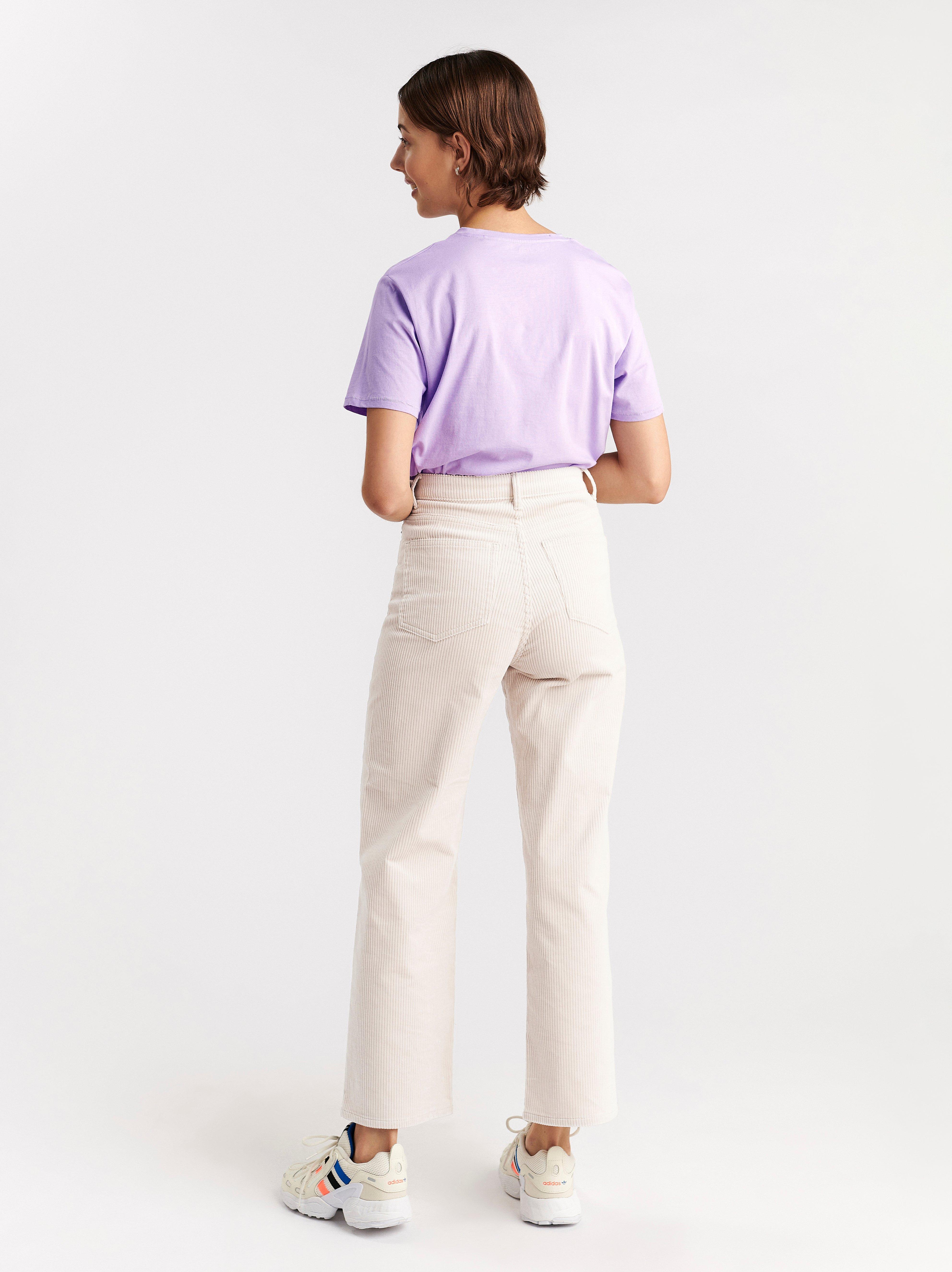 corduroy high waisted trousers