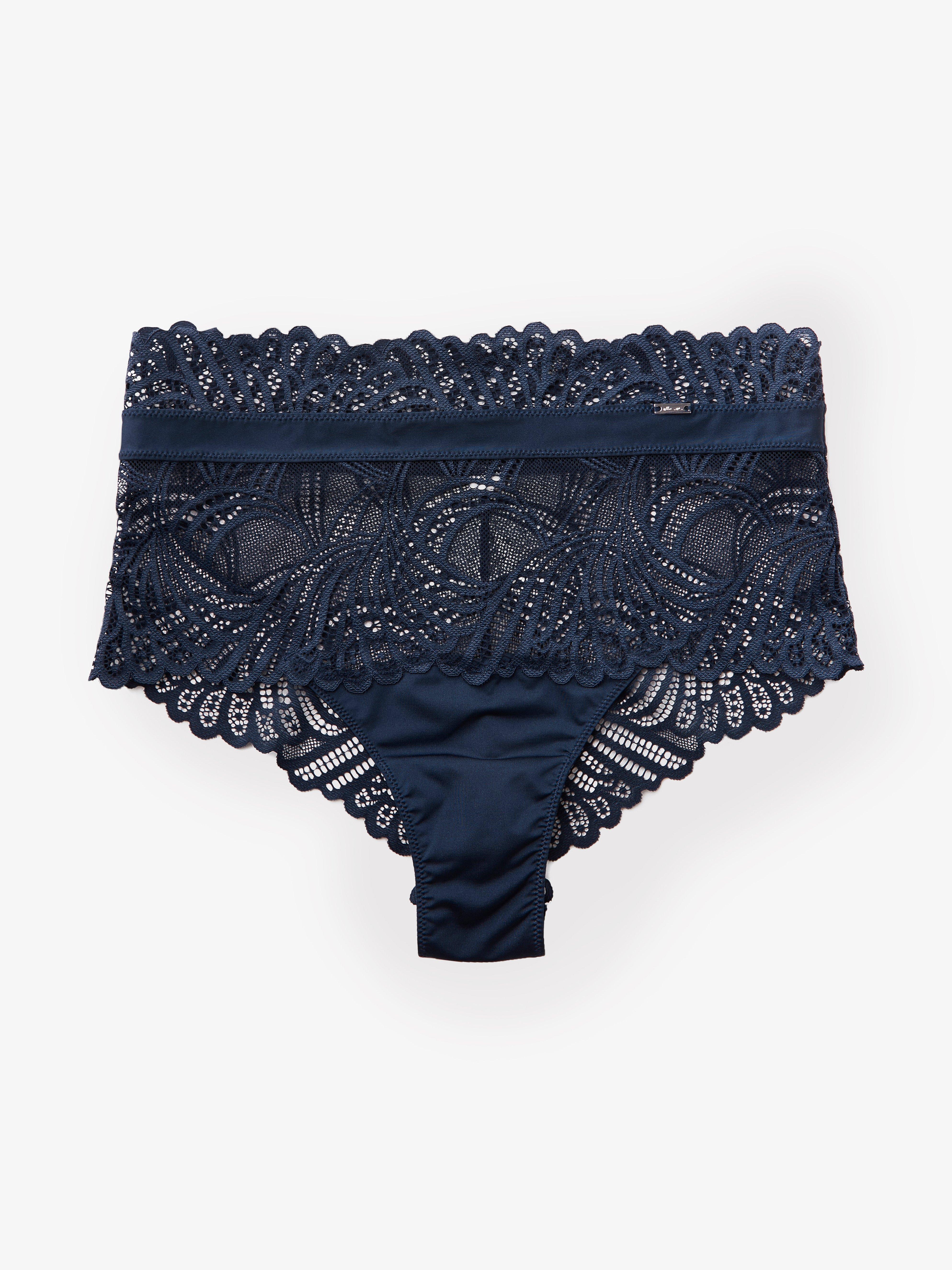 Brazilian High - Lingerie - Blue