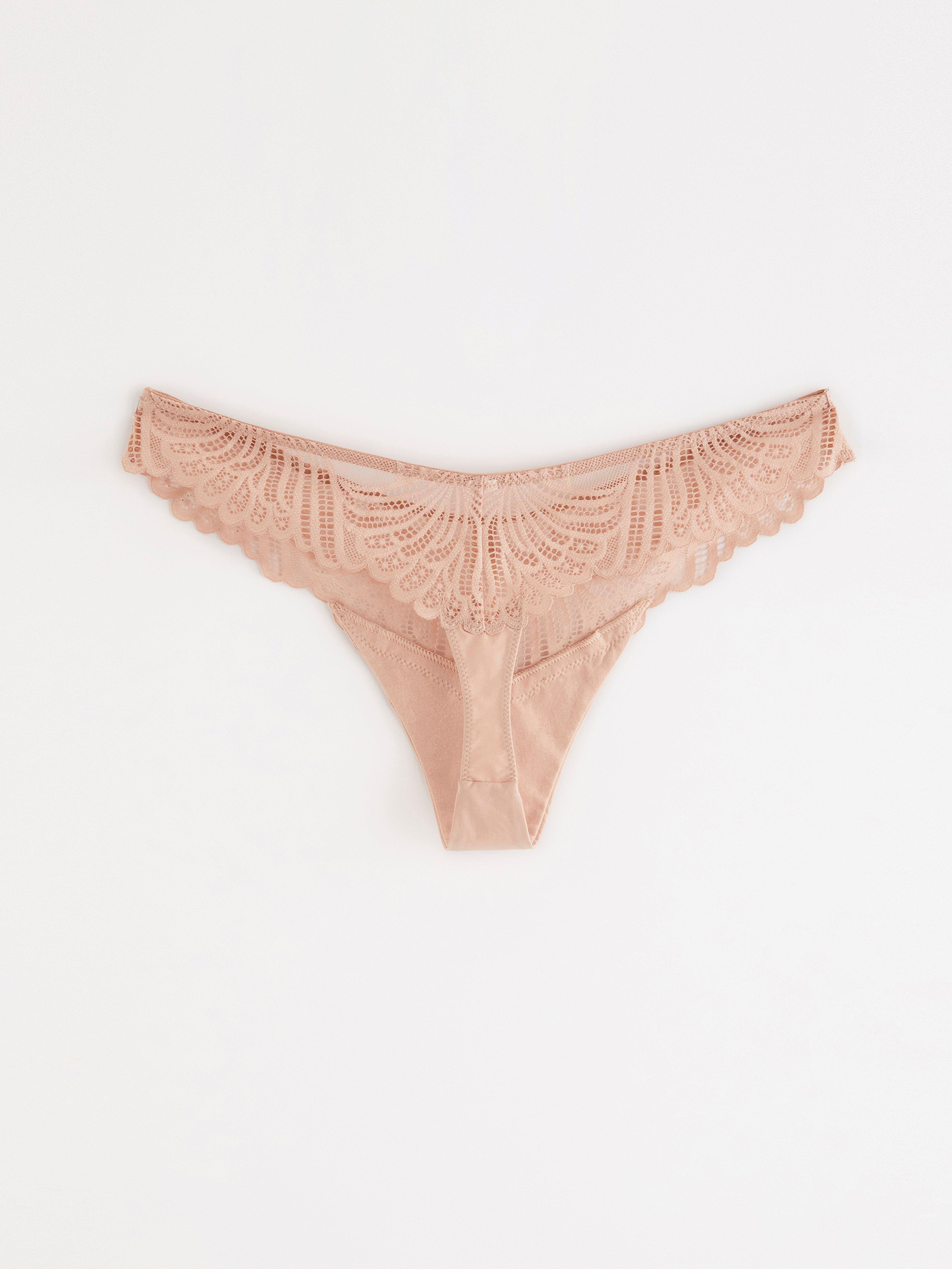 Thong Low - Lingerie - Beige