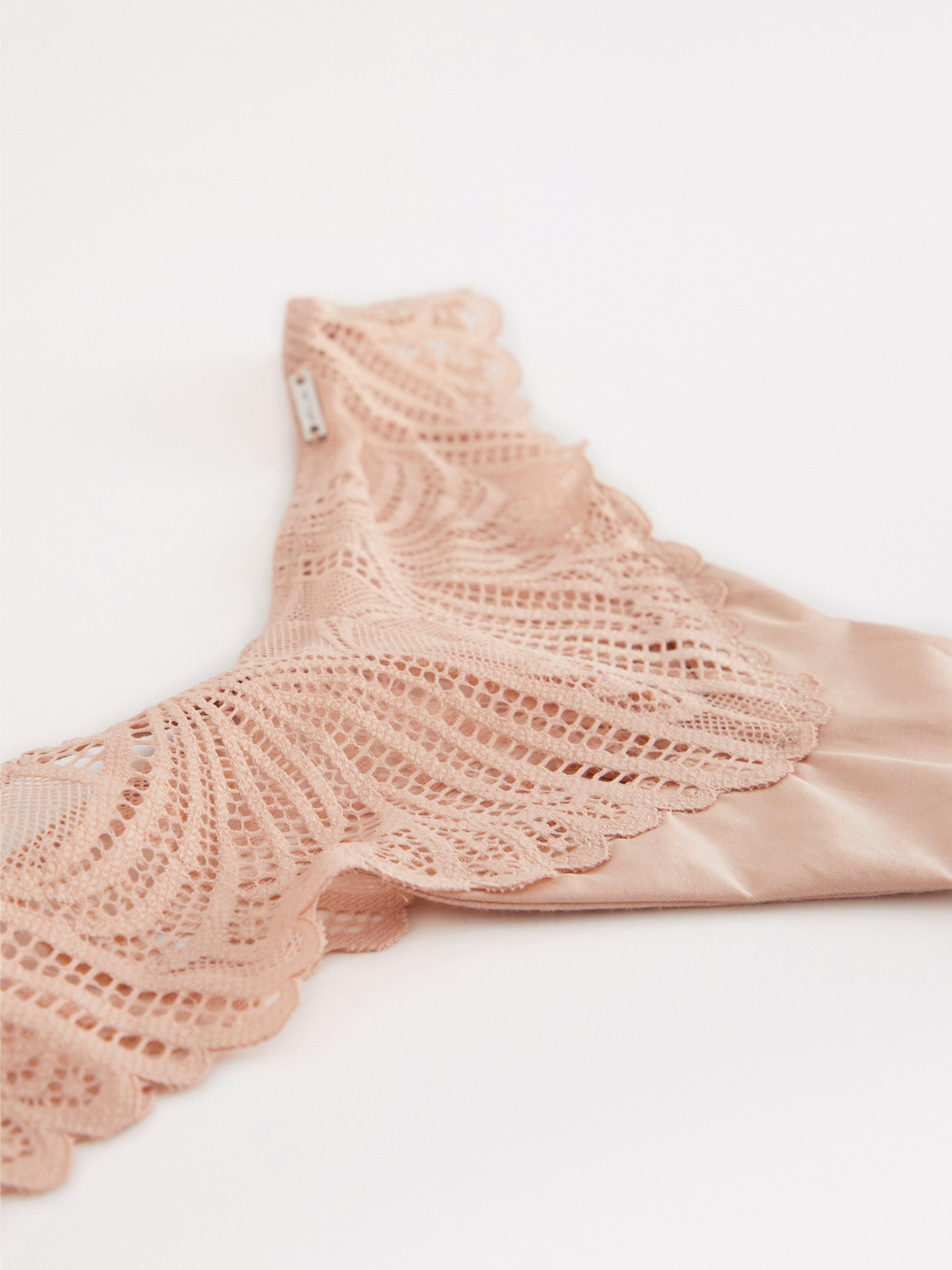 Thong Low - Lingerie - Beige