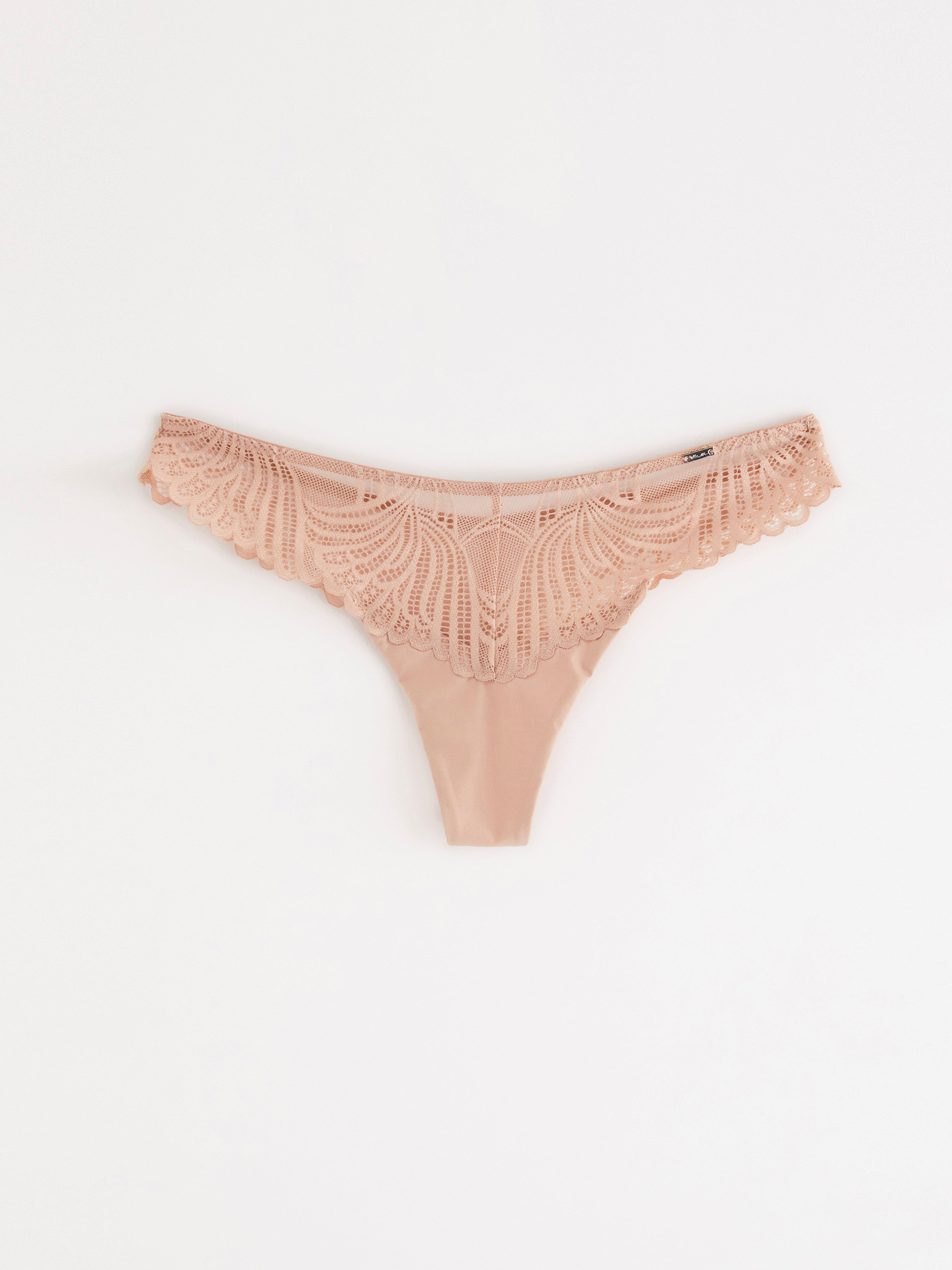 Thong Low - Lingerie - Beige