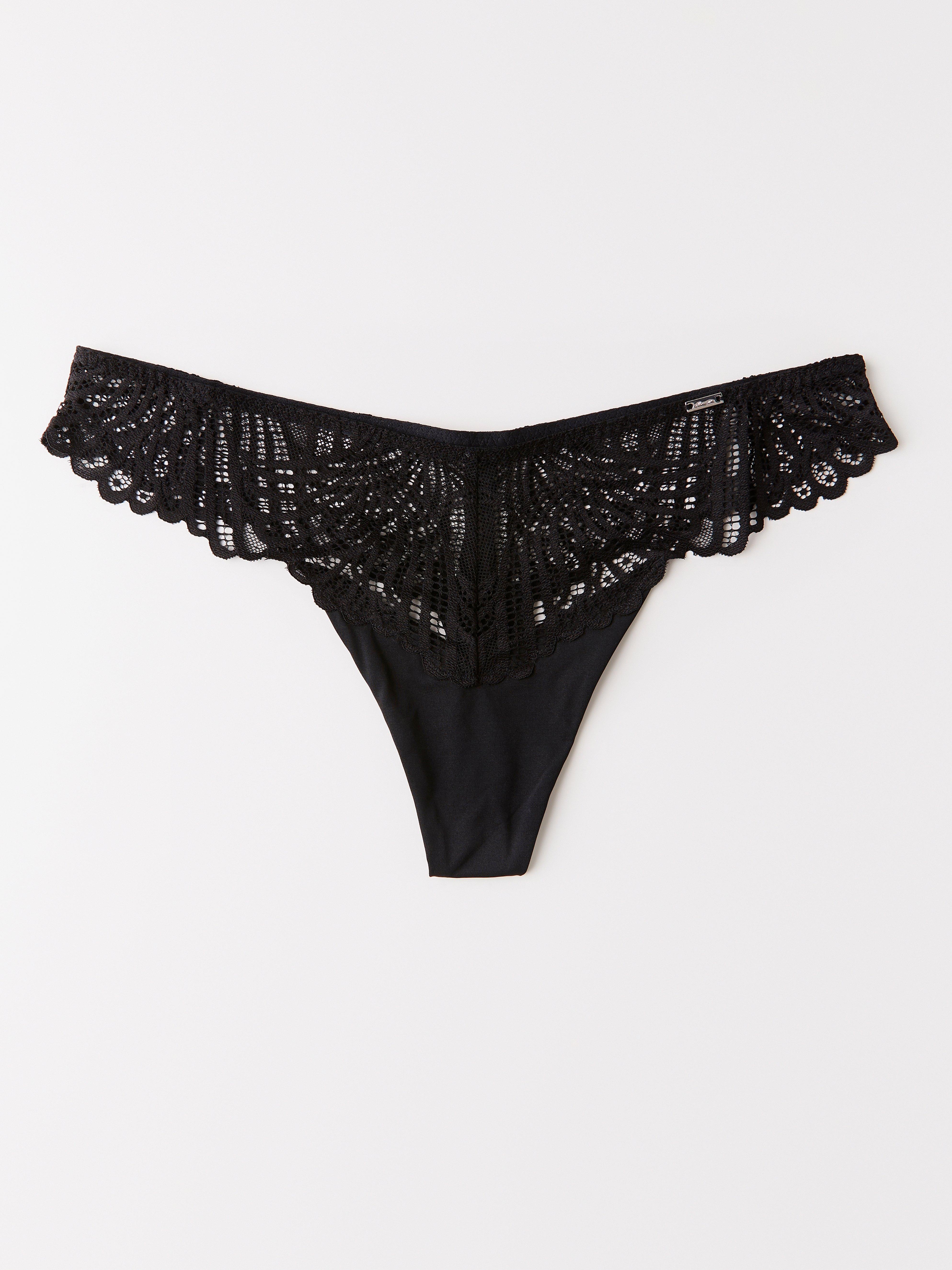Thong Low - Lingerie - Black