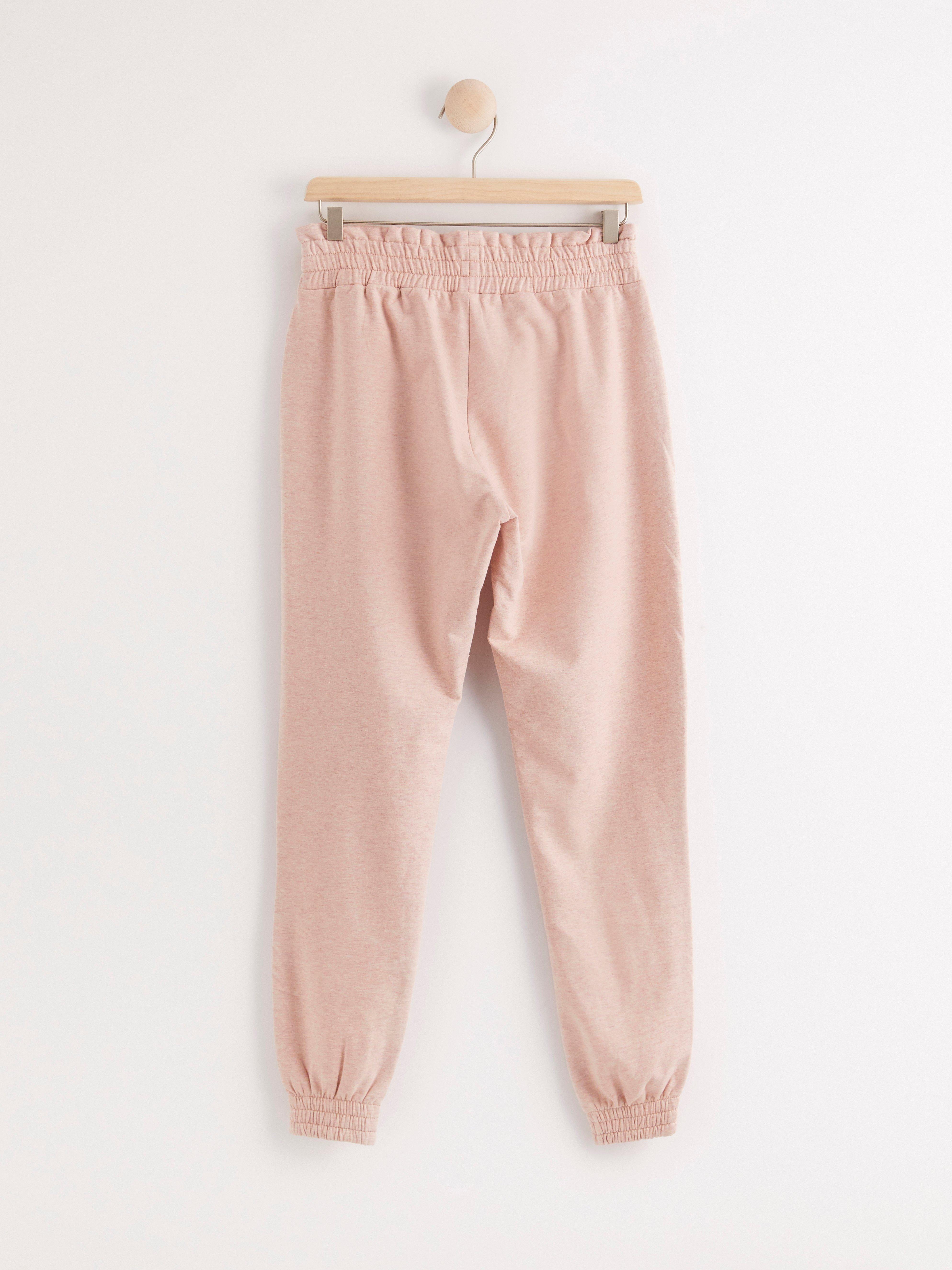 light pink jogger pants