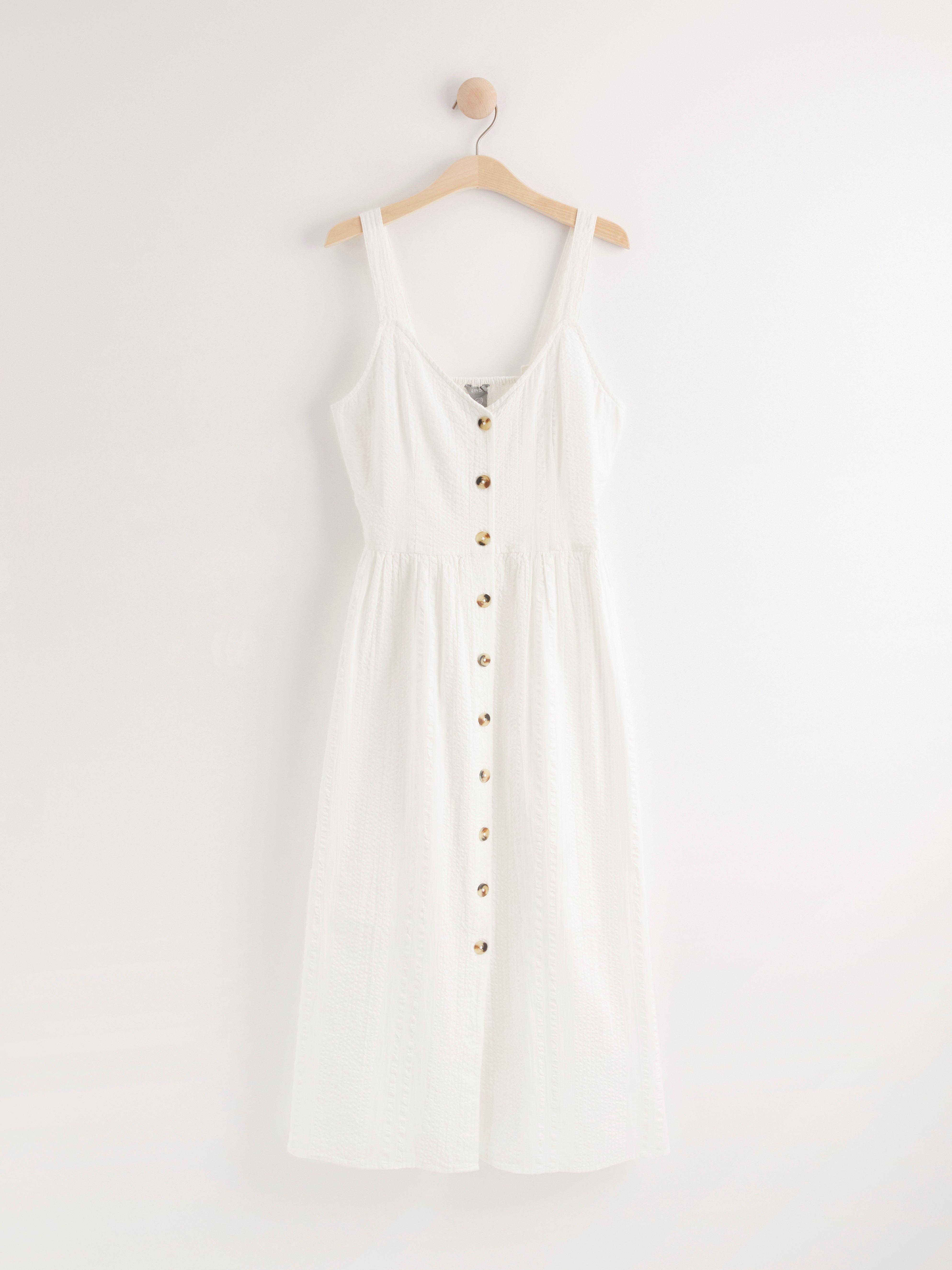 white cotton dress