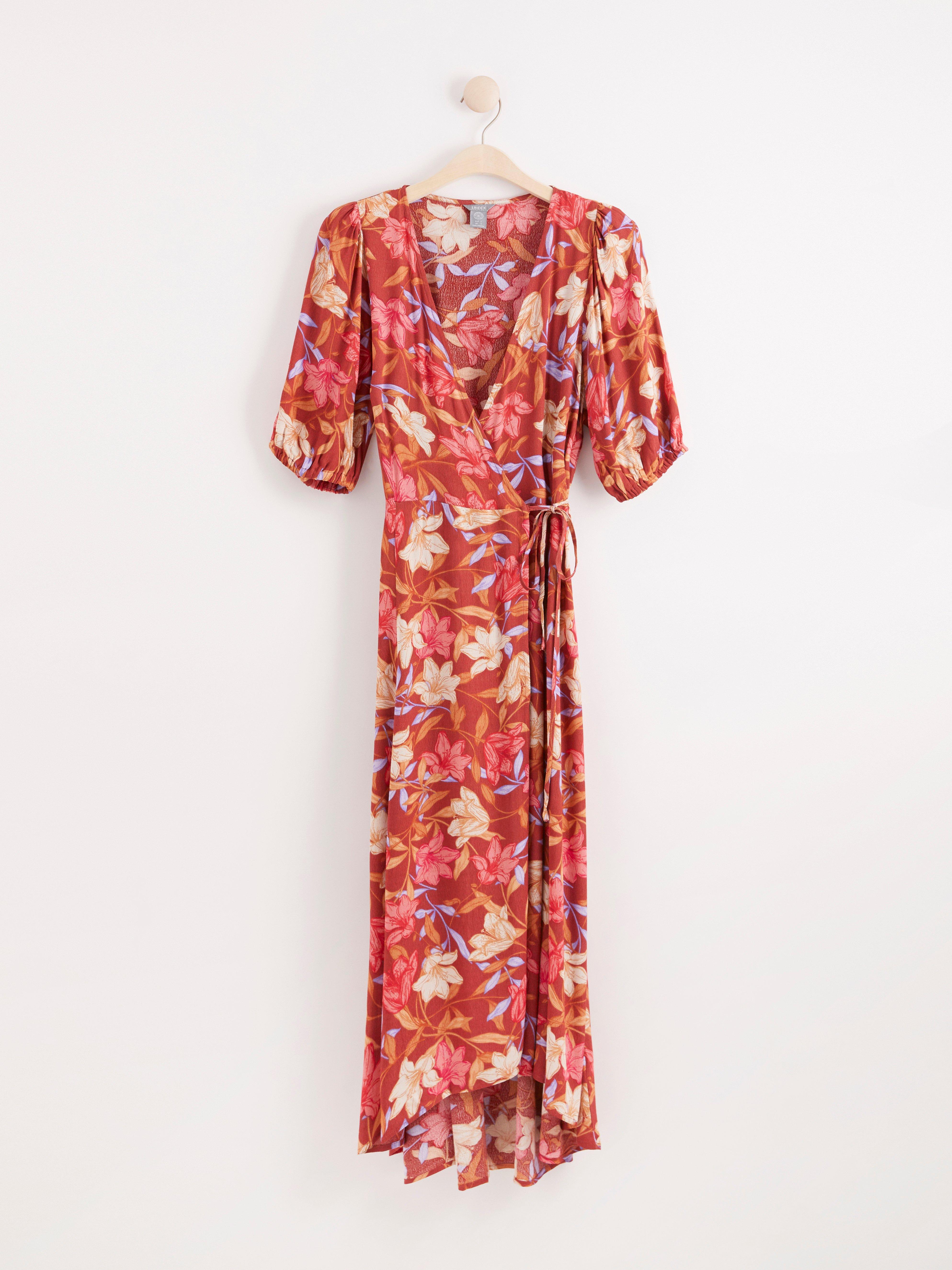 Omlottklänning - Dam - Röd