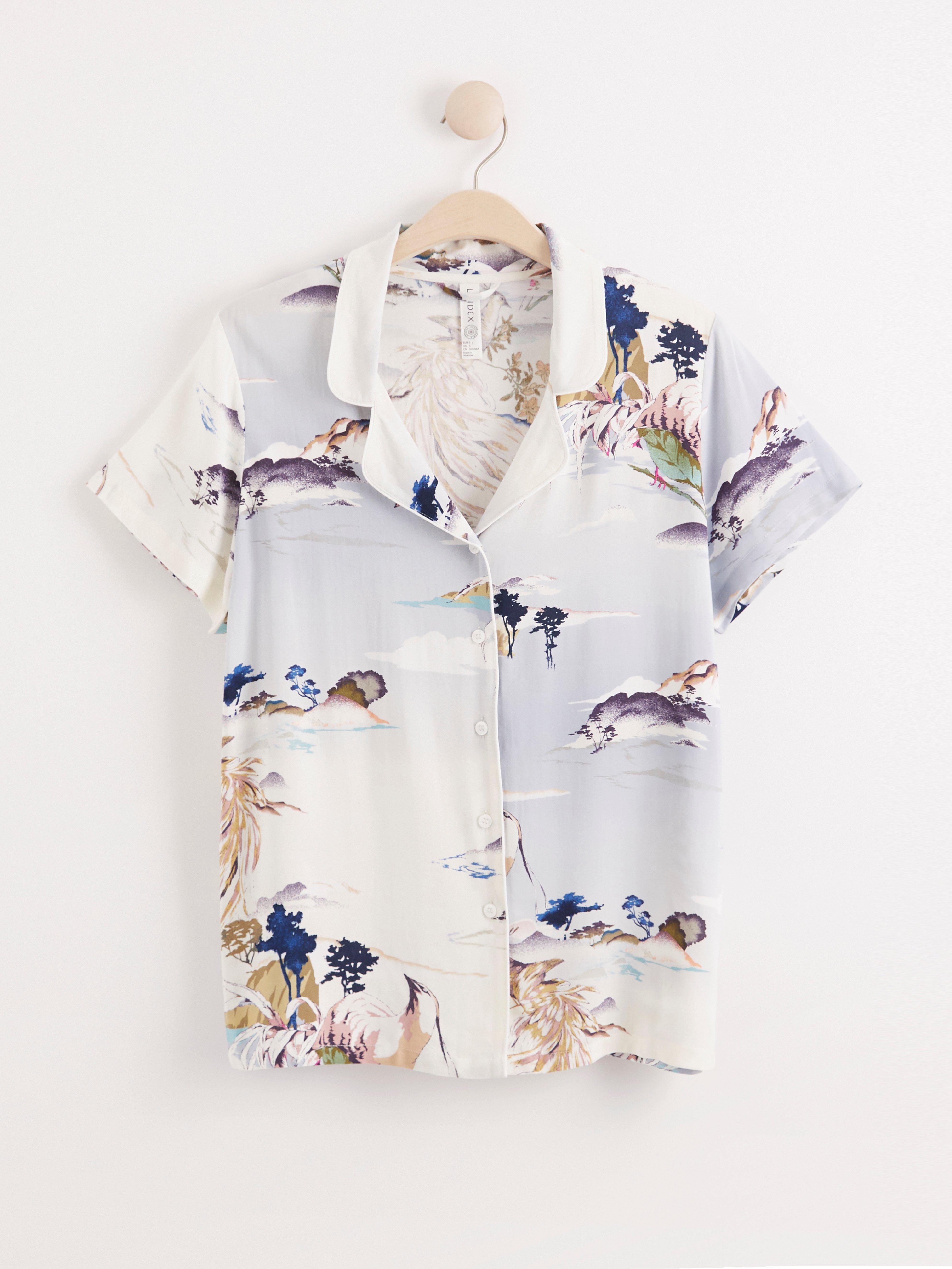 Pyžamová košile - Spodní prádlo - Modrá