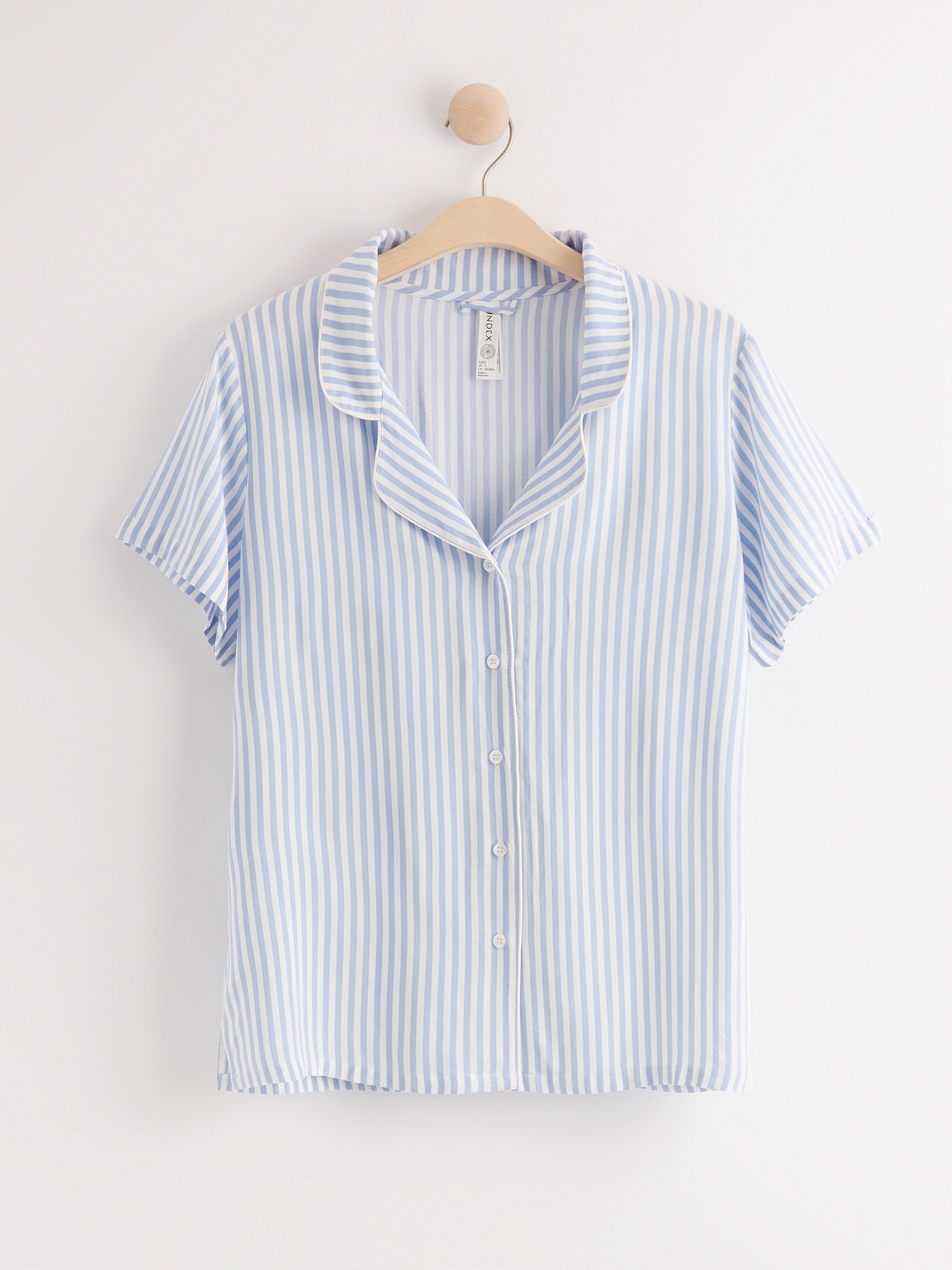 Pyžamová košile - Spodní prádlo - Modrá