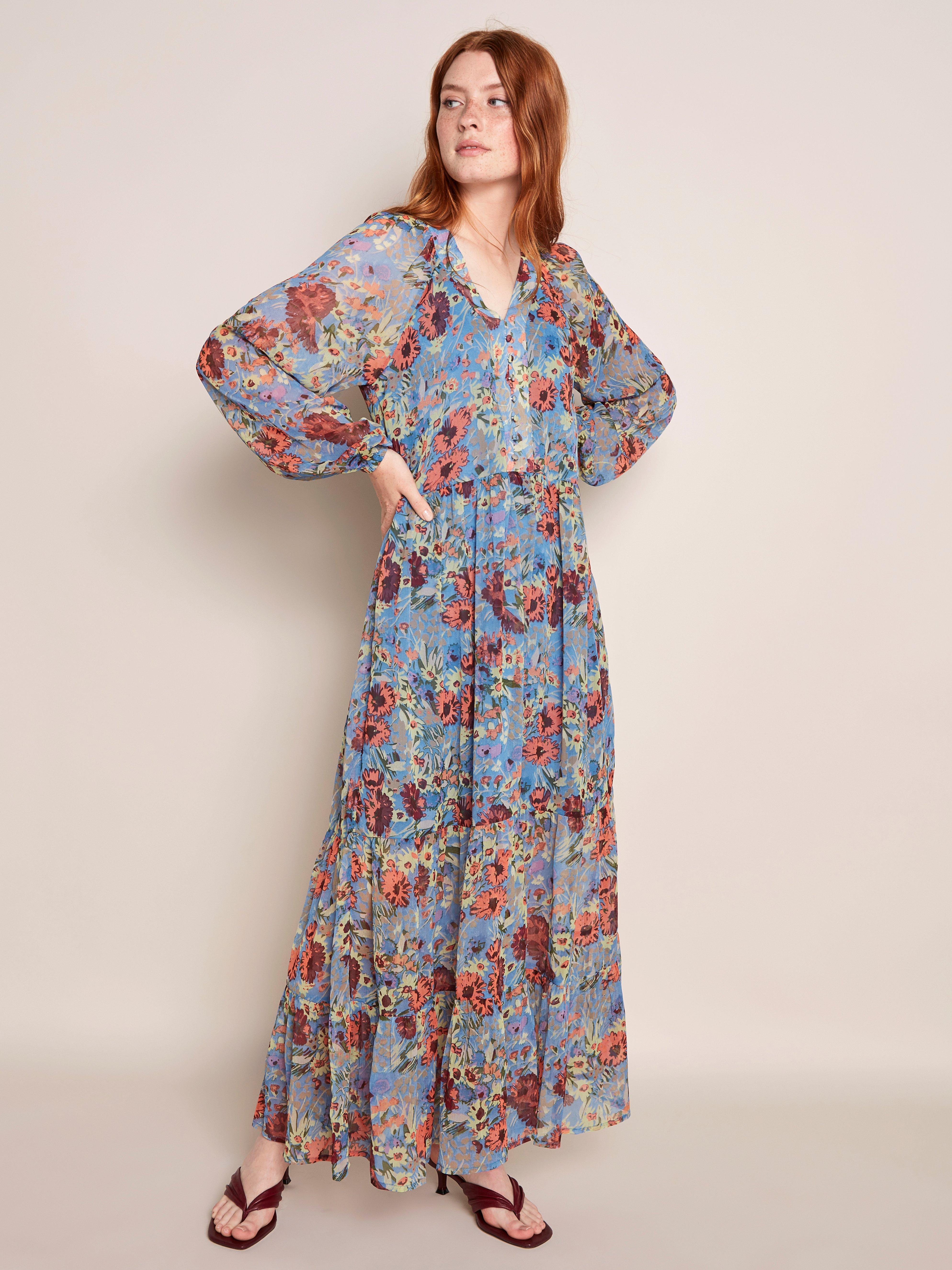 floral pattern maxi dress