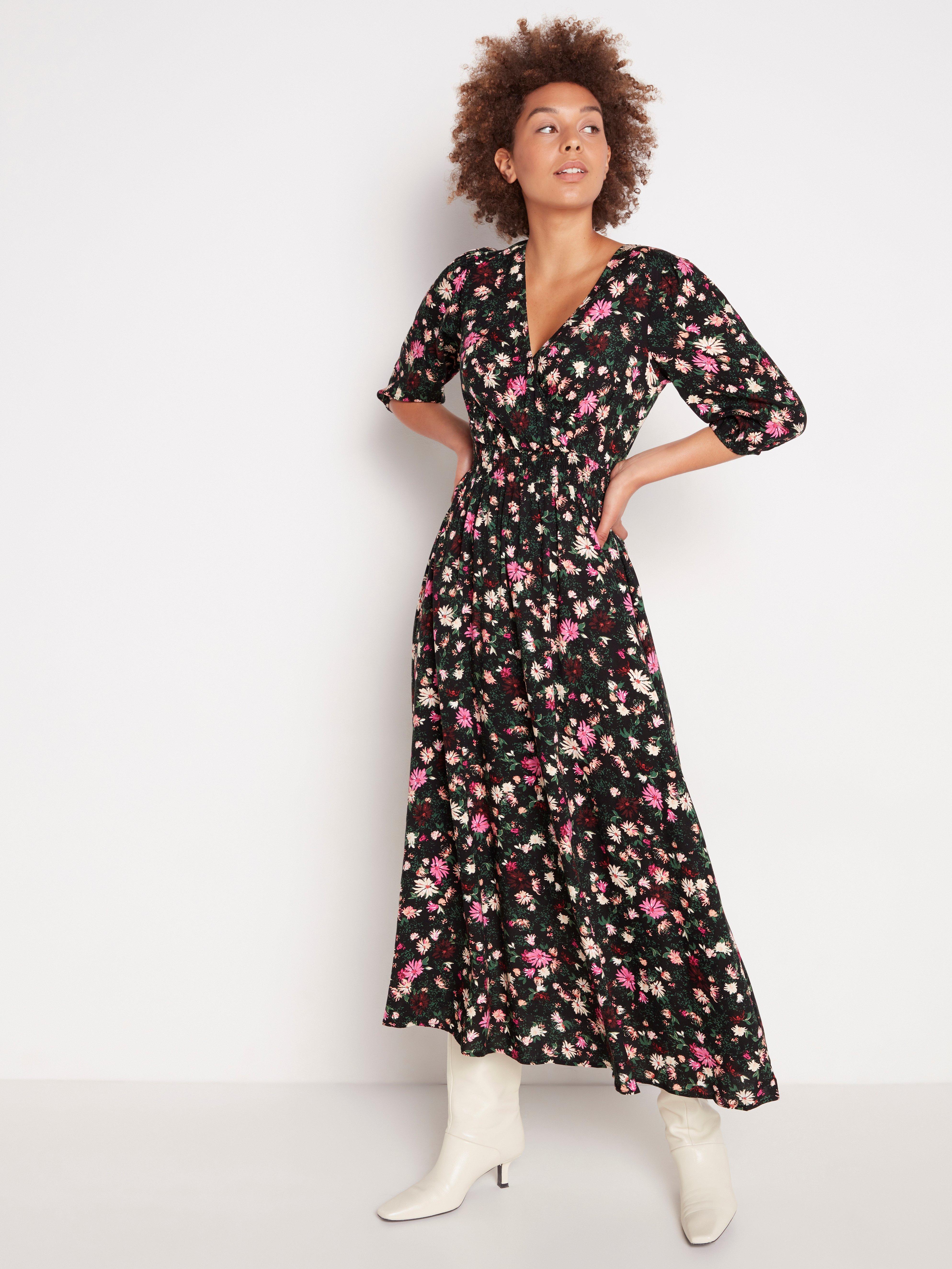 floral pattern maxi dress