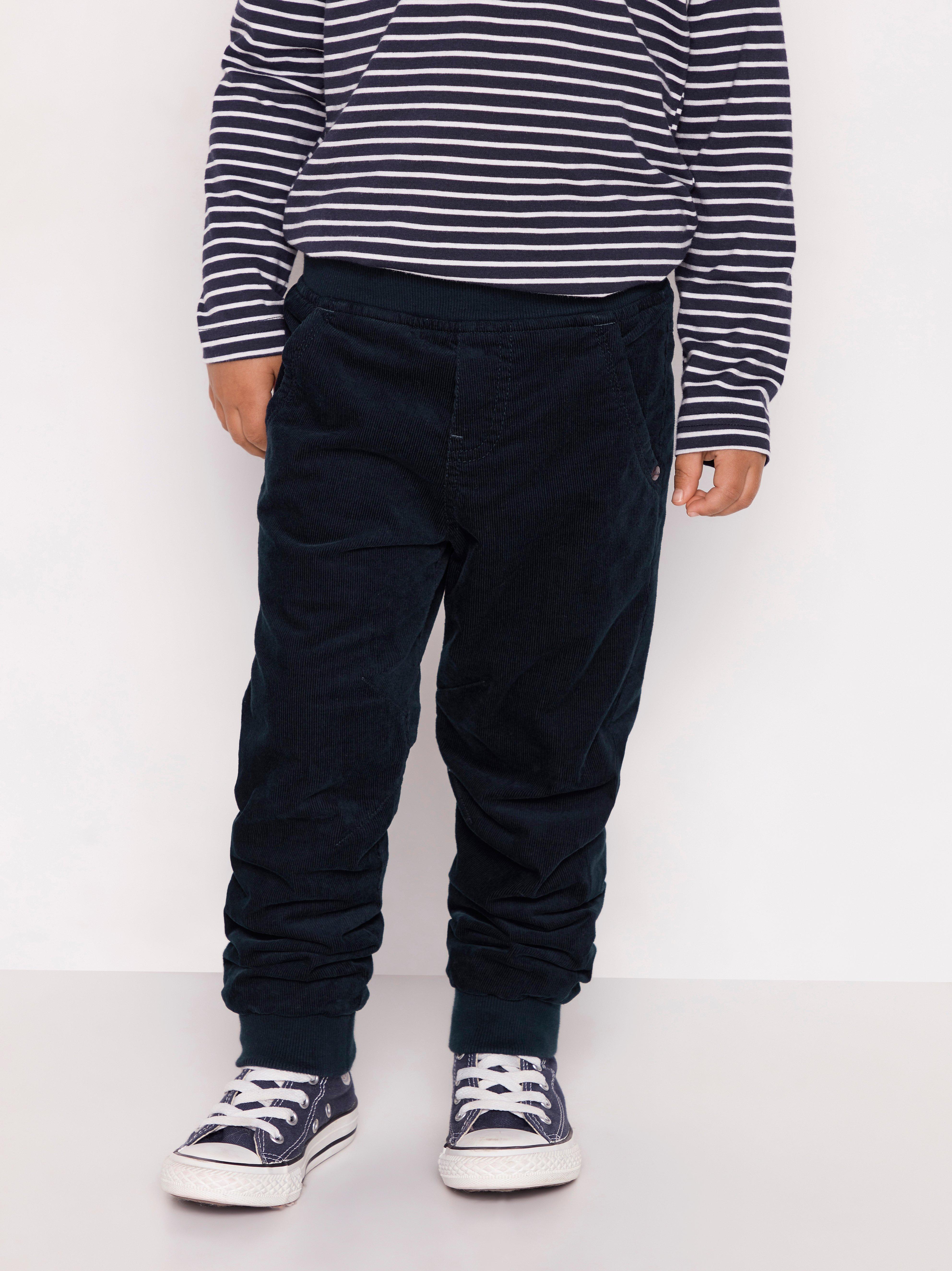 loose fit corduroy trousers