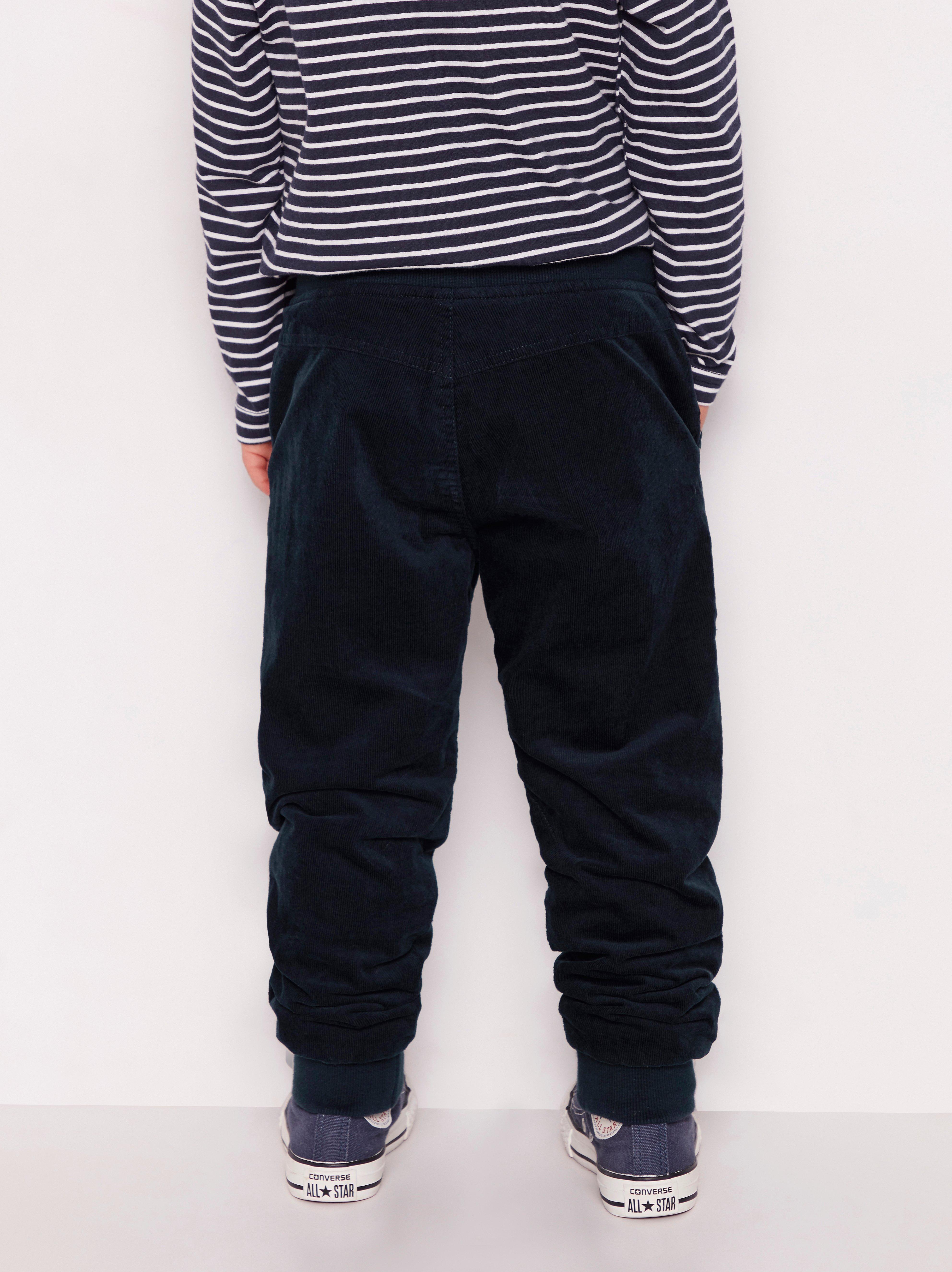 loose fit corduroy trousers
