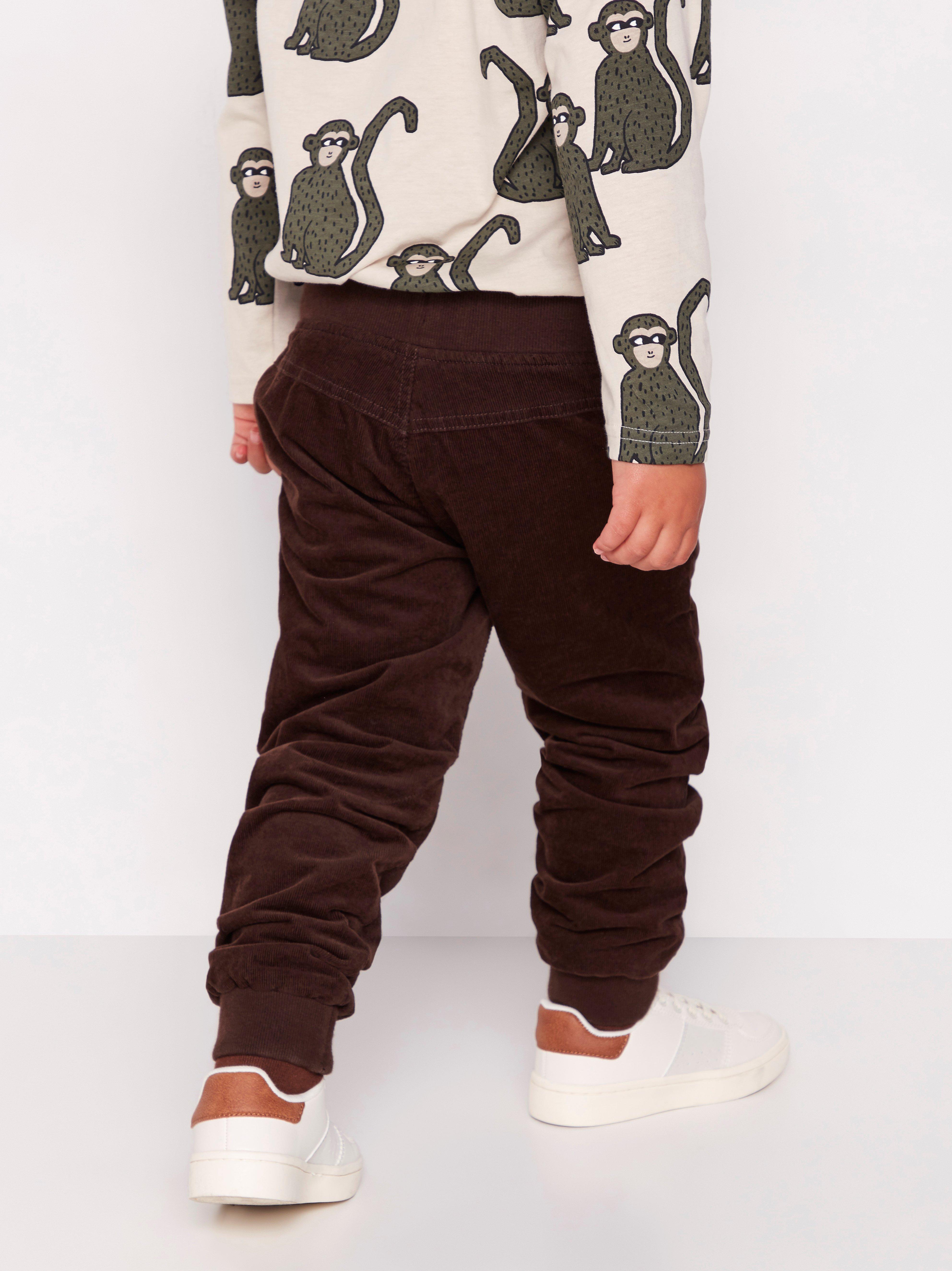 loose fit corduroy trousers