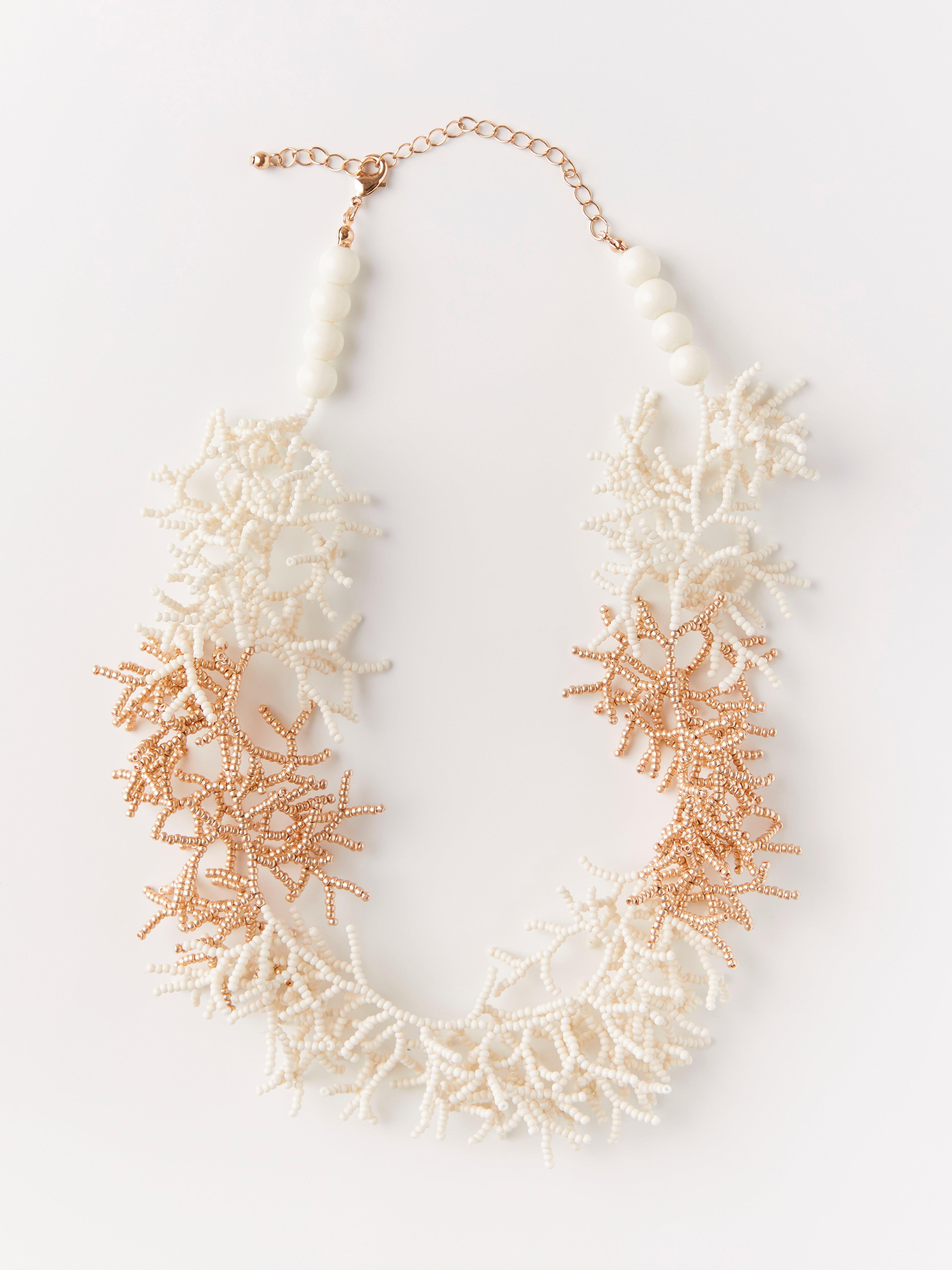 Halsband - Dam - Vit