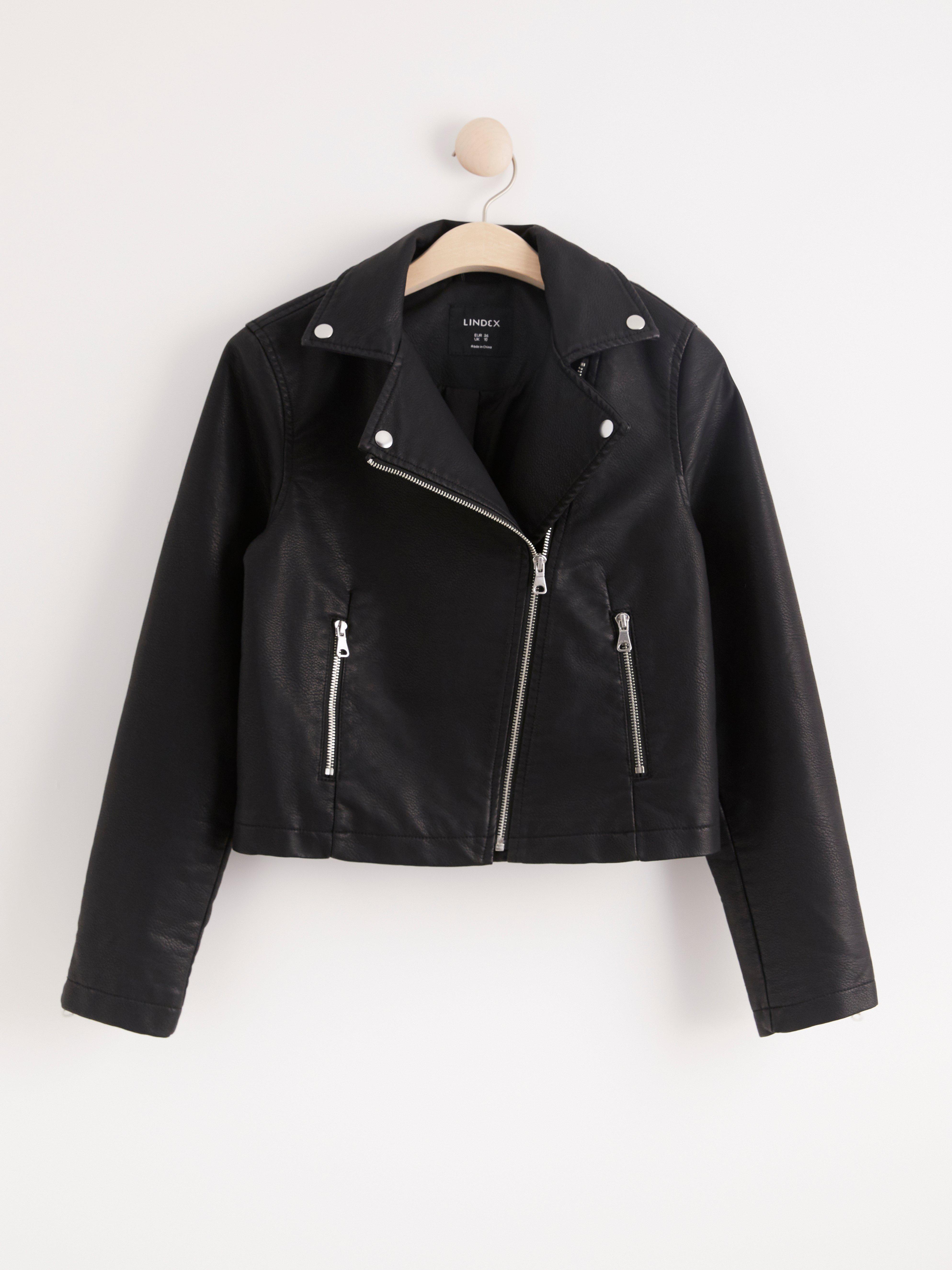 Bikerjacka - Dam - Svart