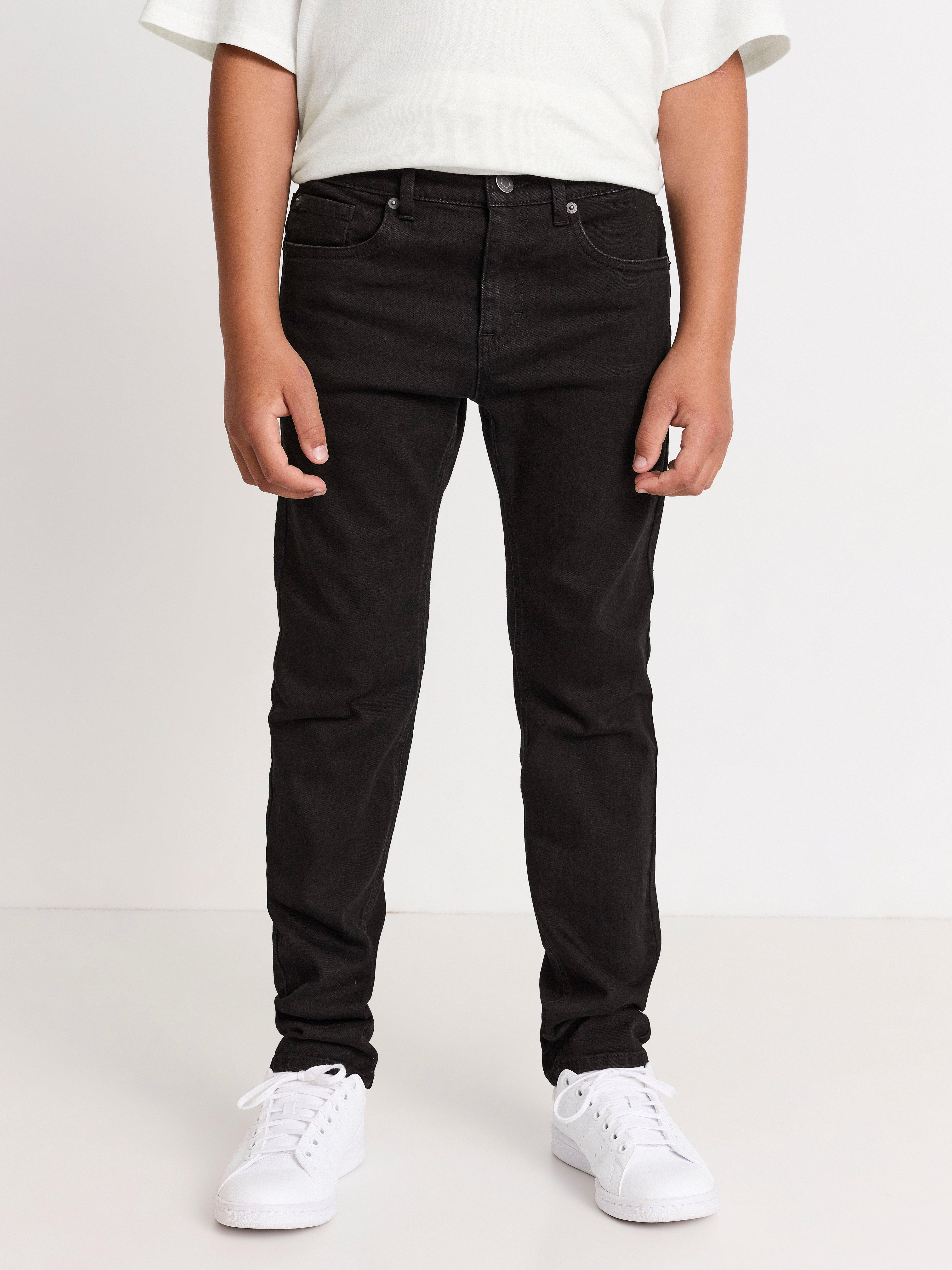 Svarta regular fit-jeans med raka ben