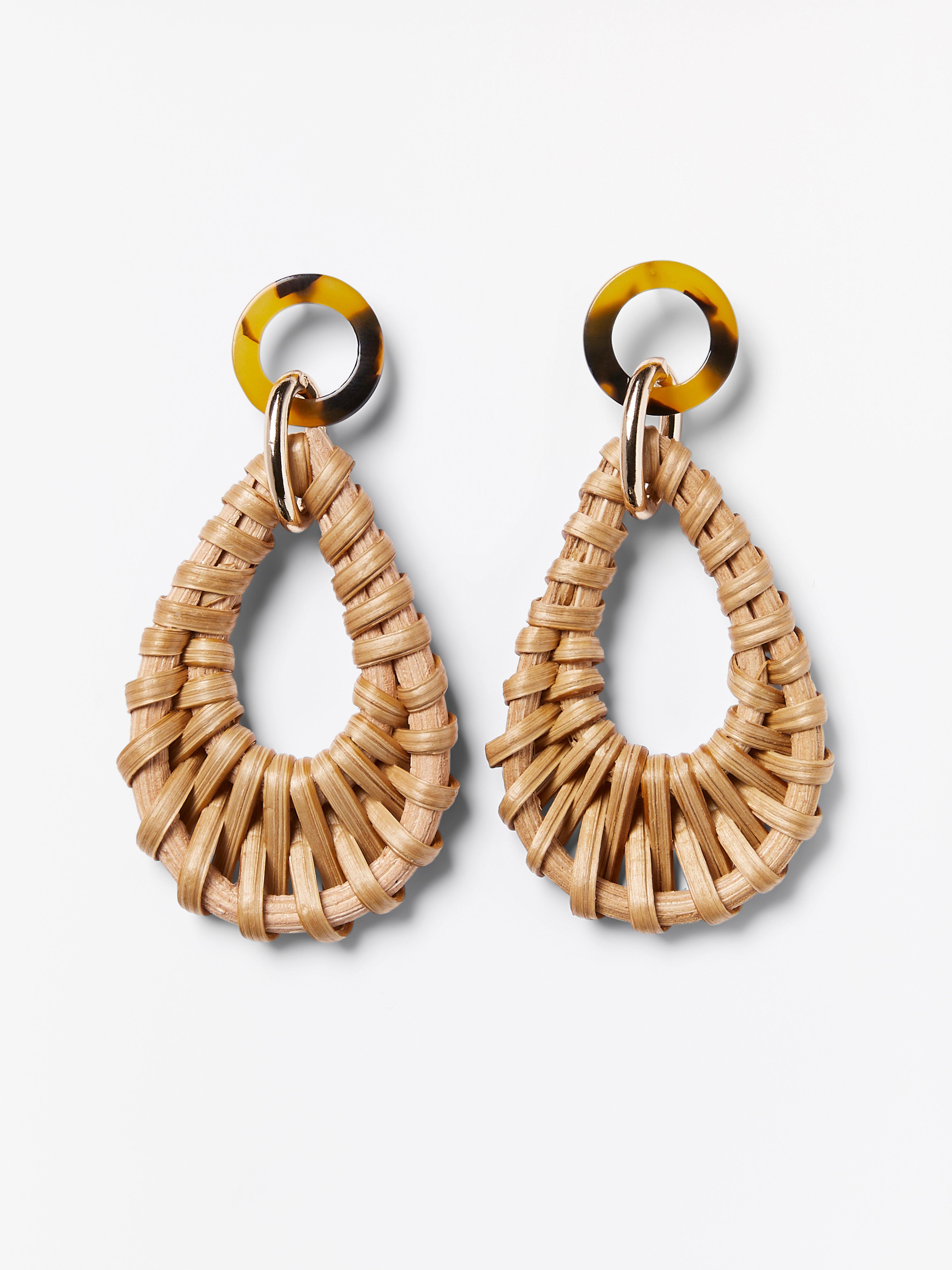 Örhängen - Dam - Beige