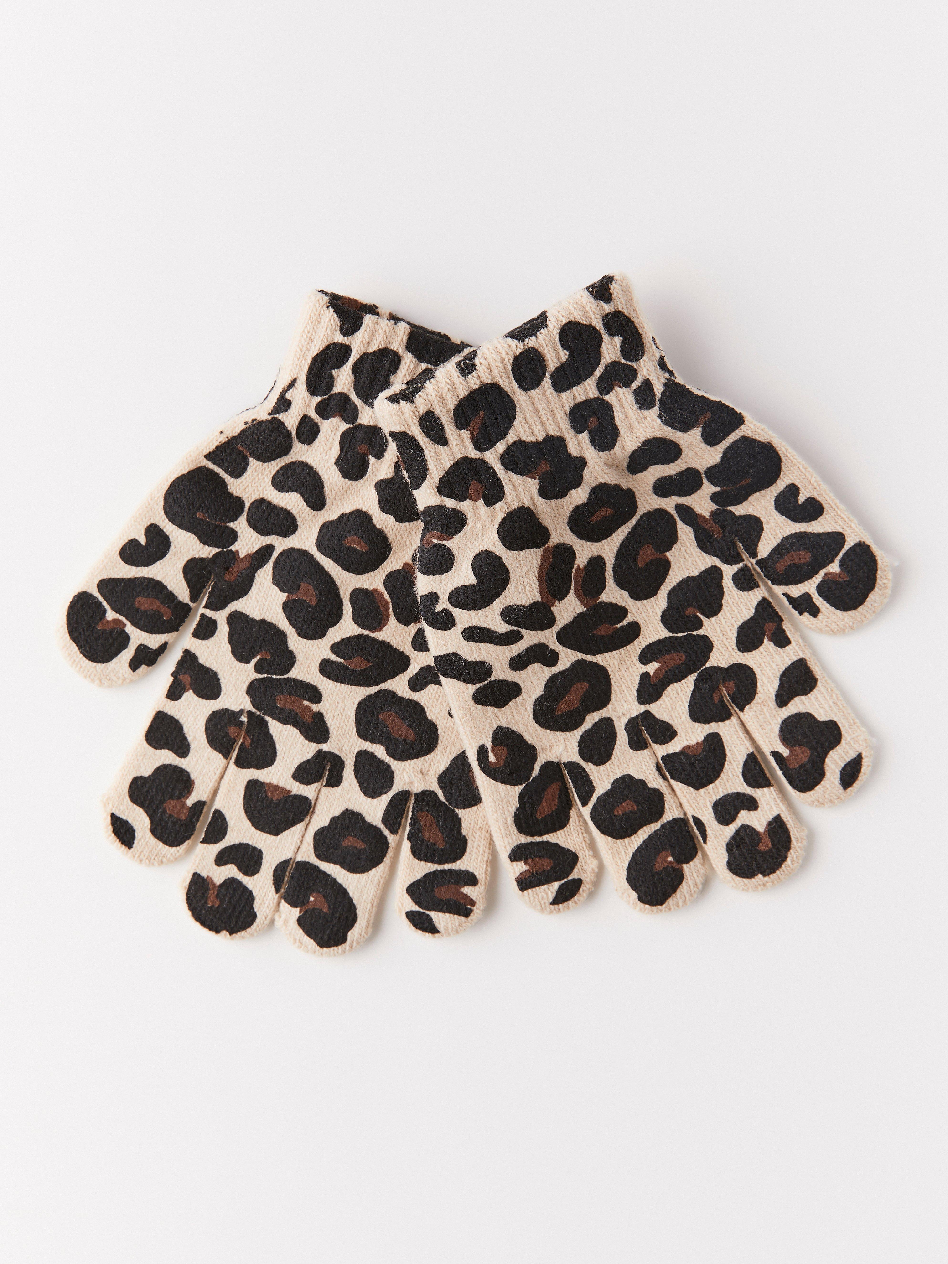 leopard print gloves