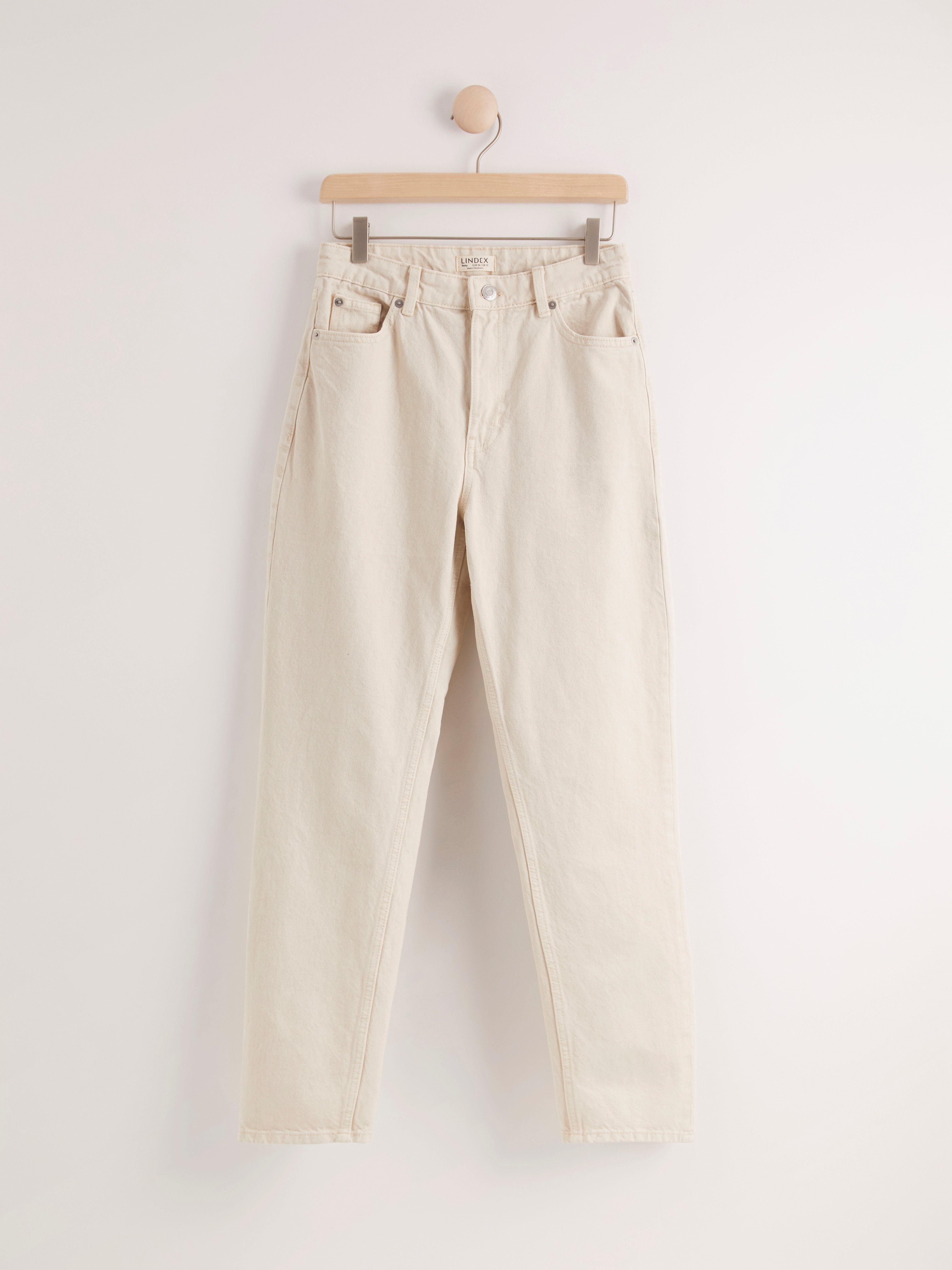 beige jeans