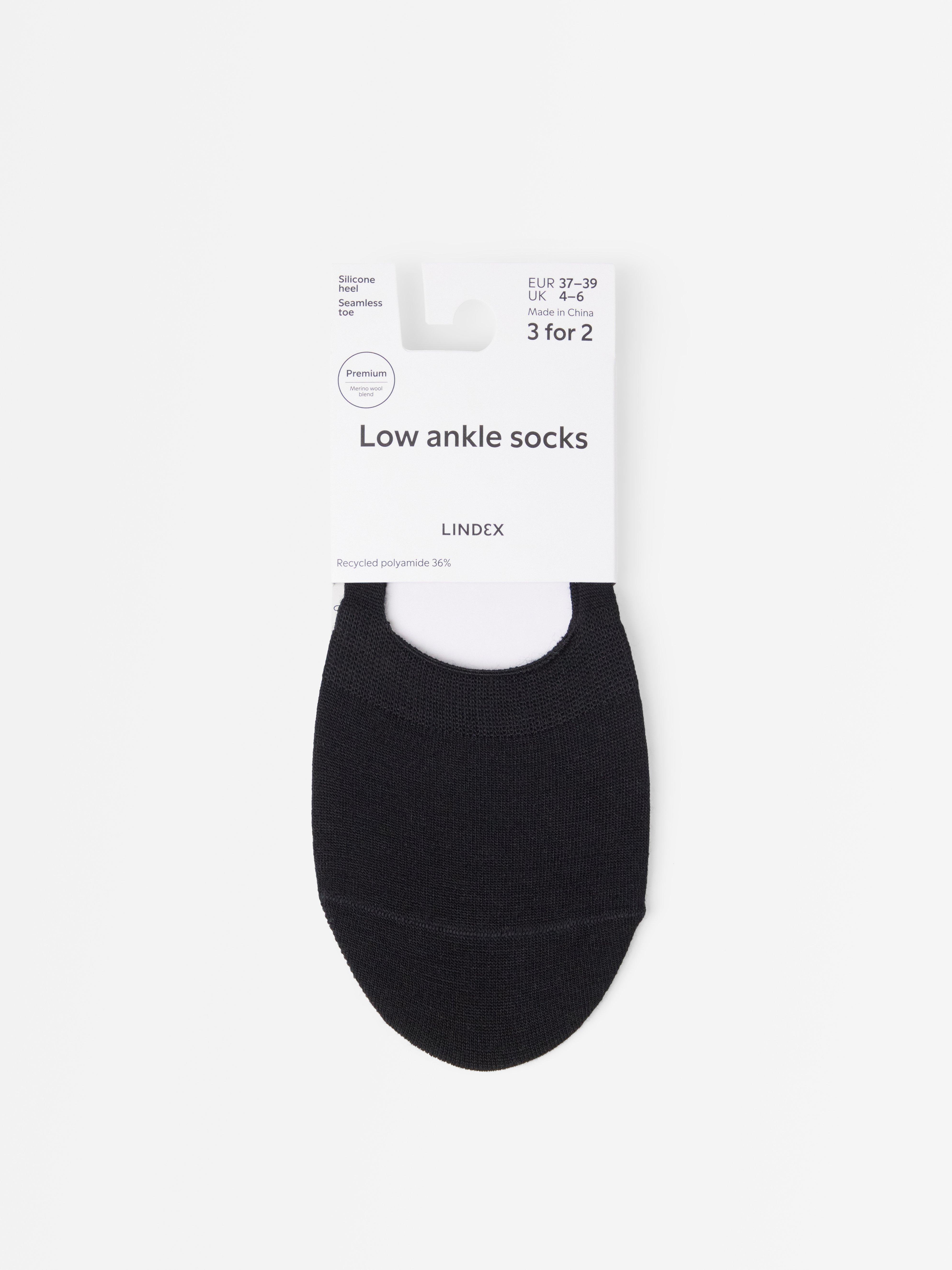 Nízké kotníkové ponožky - Spodní prádlo - Černá