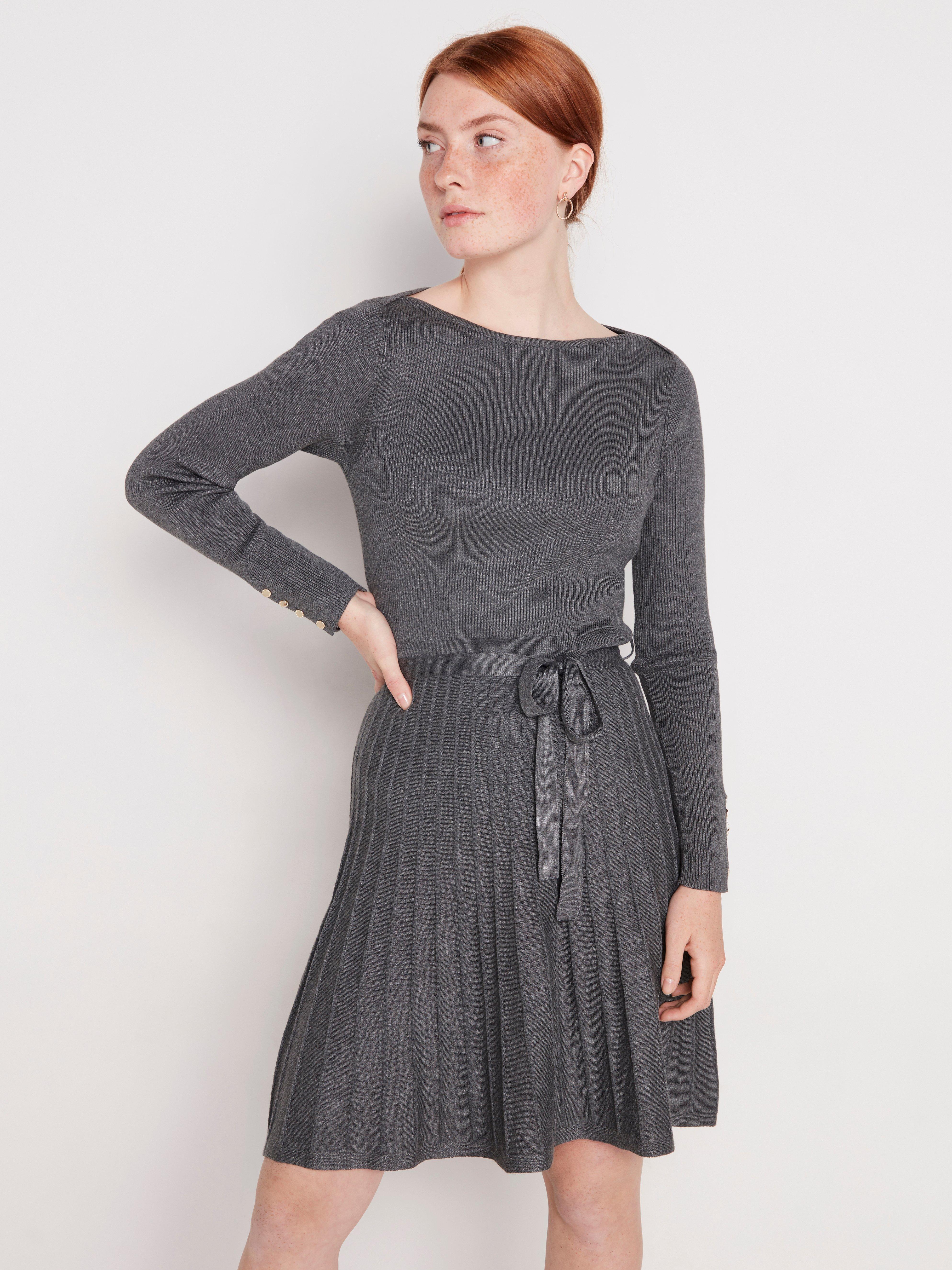grey knitted dress uk