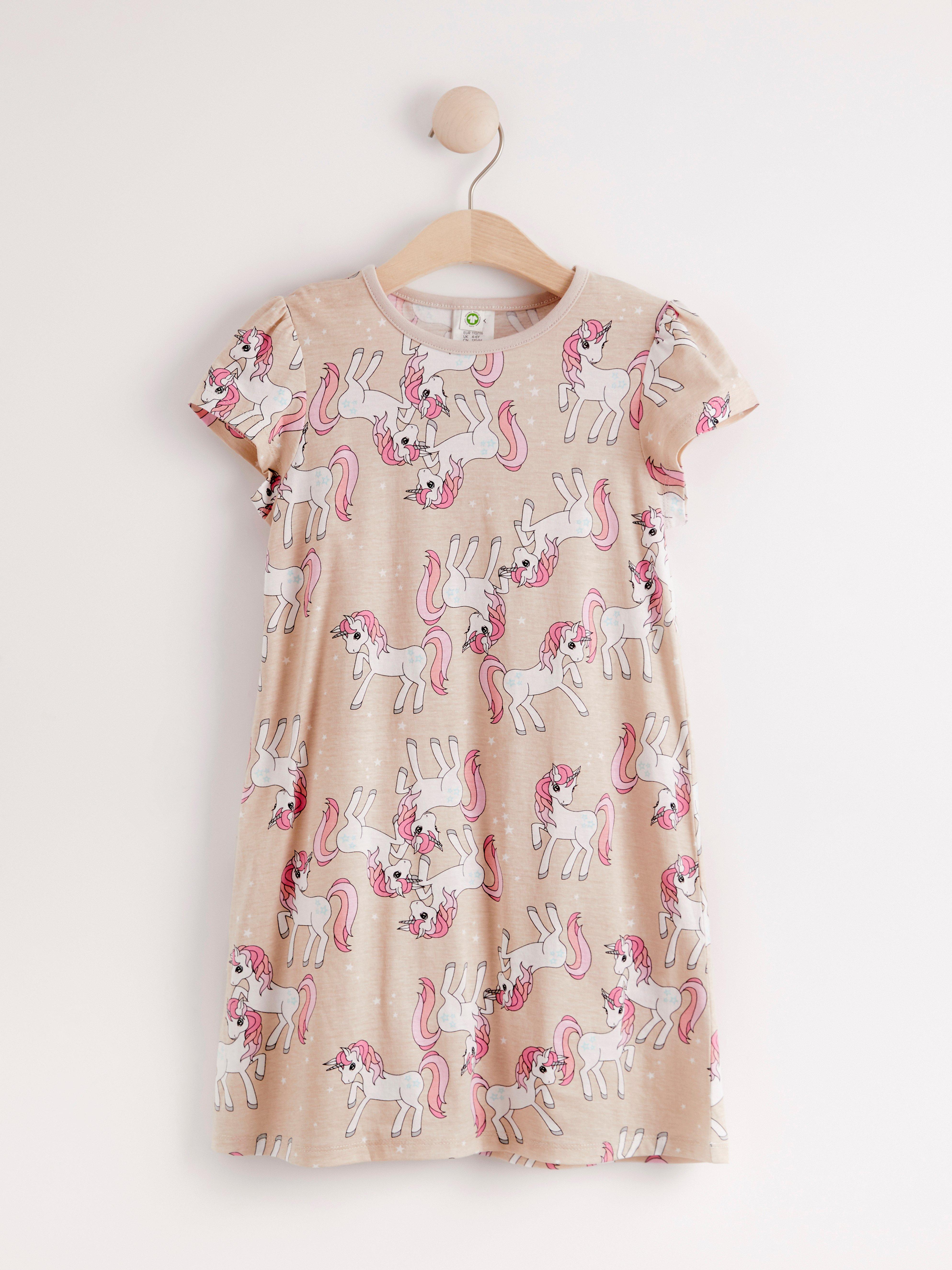 dress with unicorn print