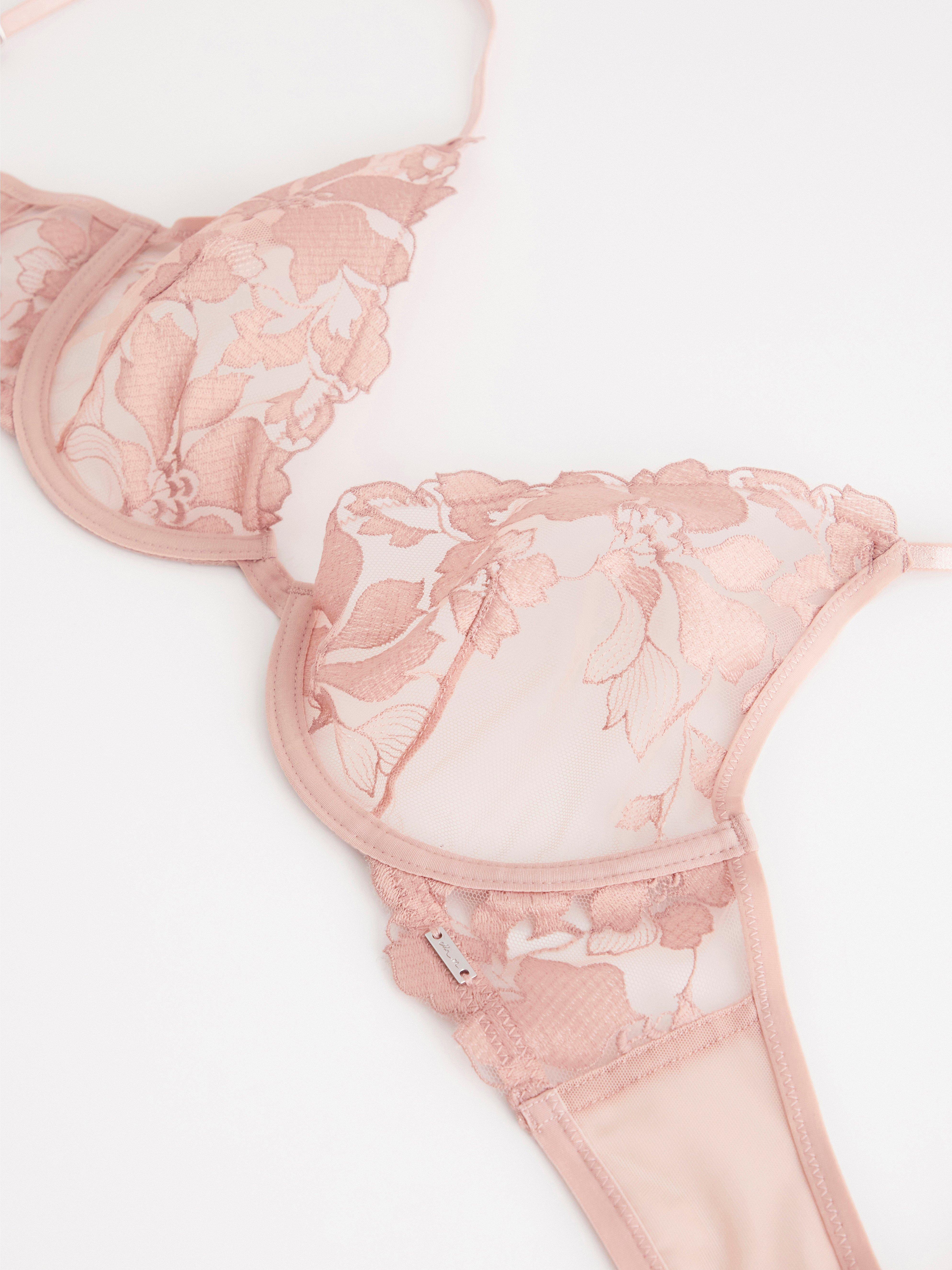Unpadded Bra - Lingerie - Pink