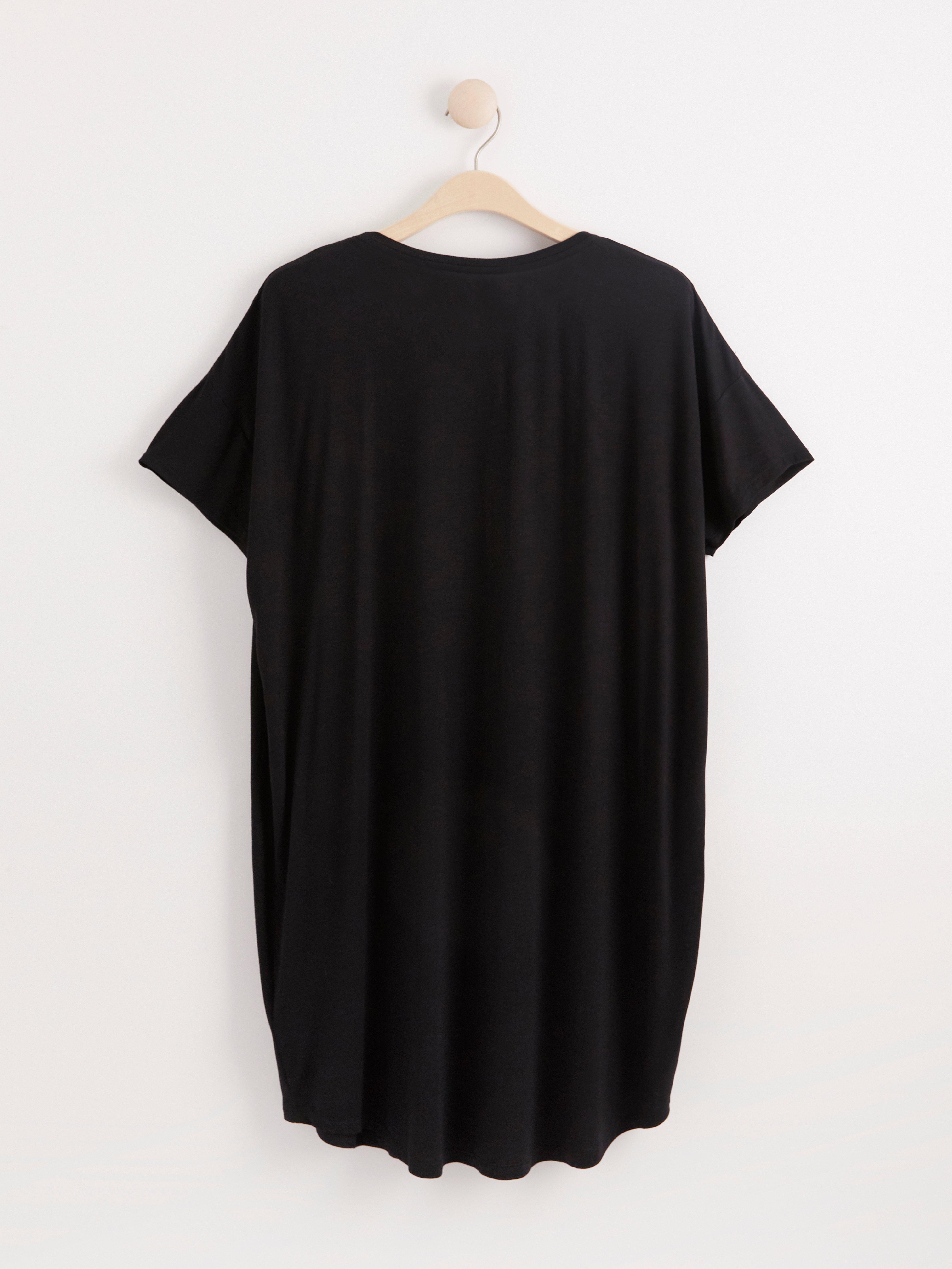 black net night dress