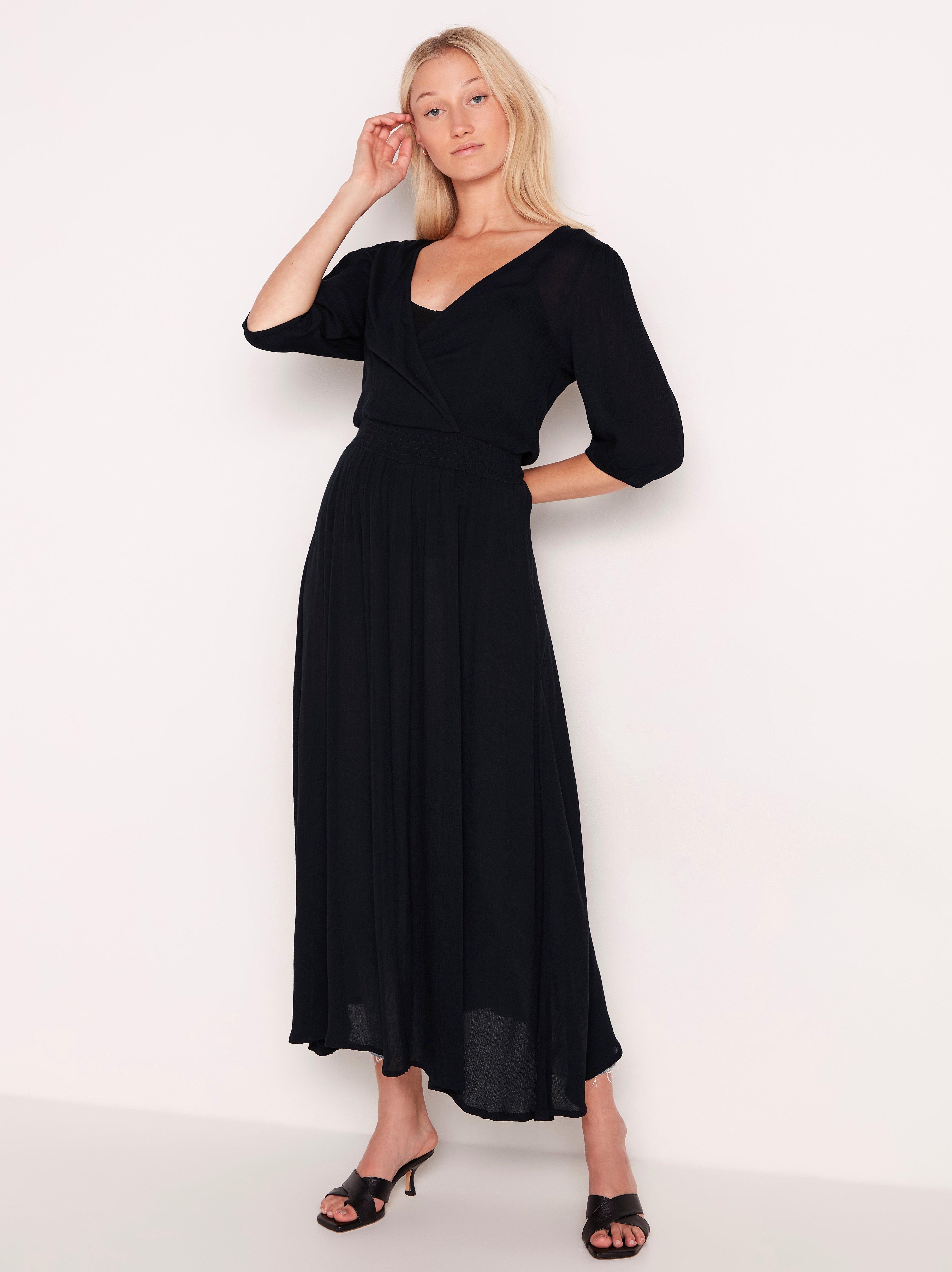 black maxi dress for women